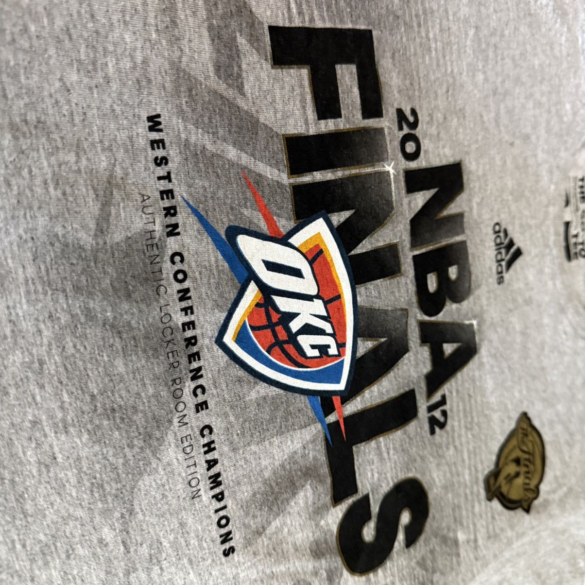 Adidas Locker Room Edition Adidas 2012 NBA Finals OKC Thunder Tee Size US S / EU 44-46 / 1 - 7 Thumbnail