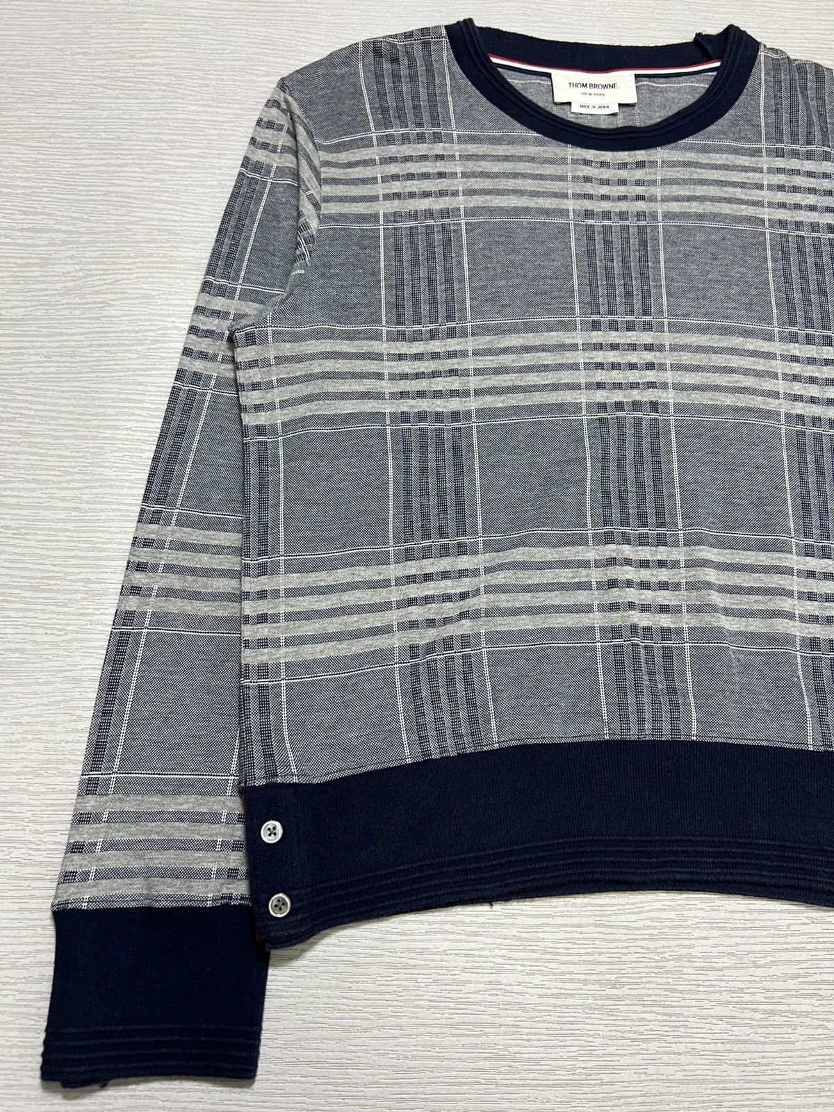 Thom Browne Thom Browne - 4 Bar Tartan Plaid Crewneck Sweatshirt Size US XS / EU 42 / 0 - 6 Thumbnail