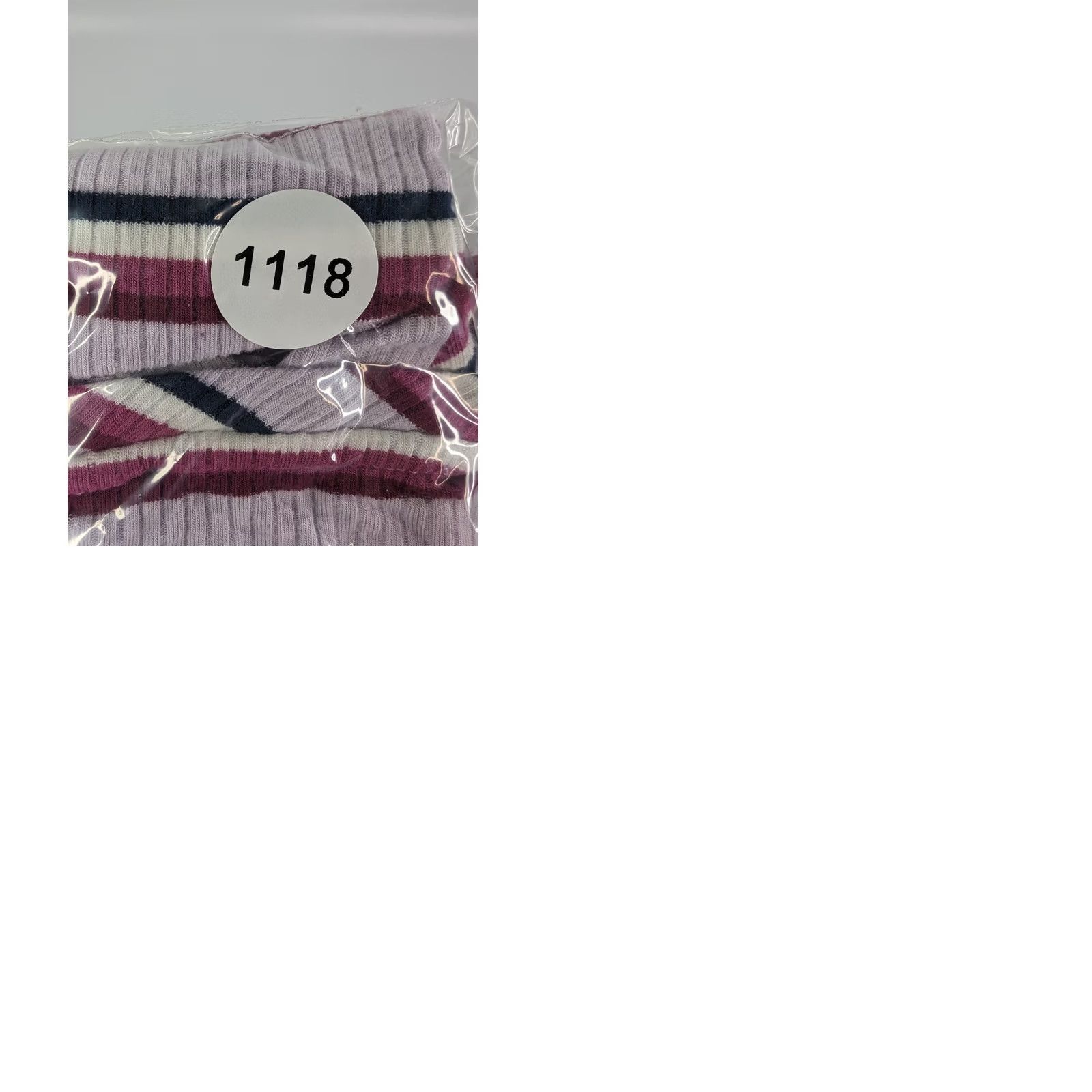 Vintage Lane Bryant Puff-Shoulder Ribbed Tee Women's Plus 20 Long Sleeve Striped Pink Navy Size 3XL / US 20-22 - 9 Thumbnail