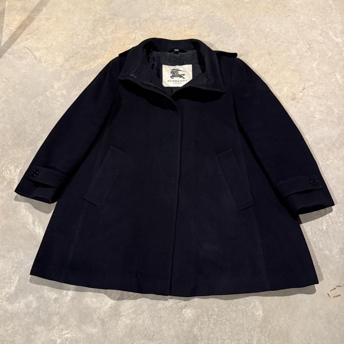Burberry Burberry London Wool Cashmere Blend Coat Black Size US S / EU 44-46 / 1 - 2 Thumbnail