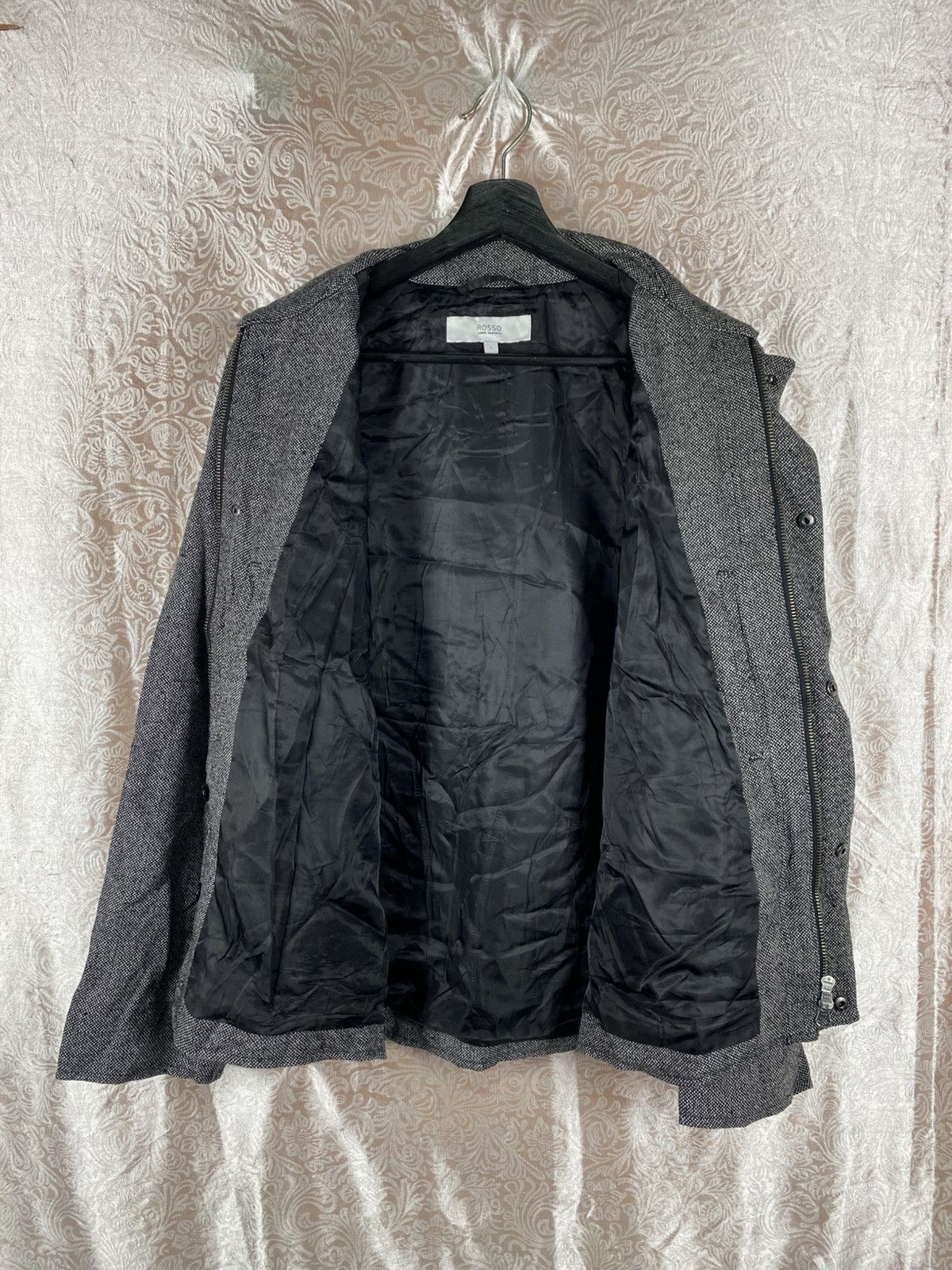 URBAN RESEARCH DOORS ROSSO Urban Research Grey Wool Blend Minimalist Clean Style Size L / US 10 / IT 46 - 7 Thumbnail
