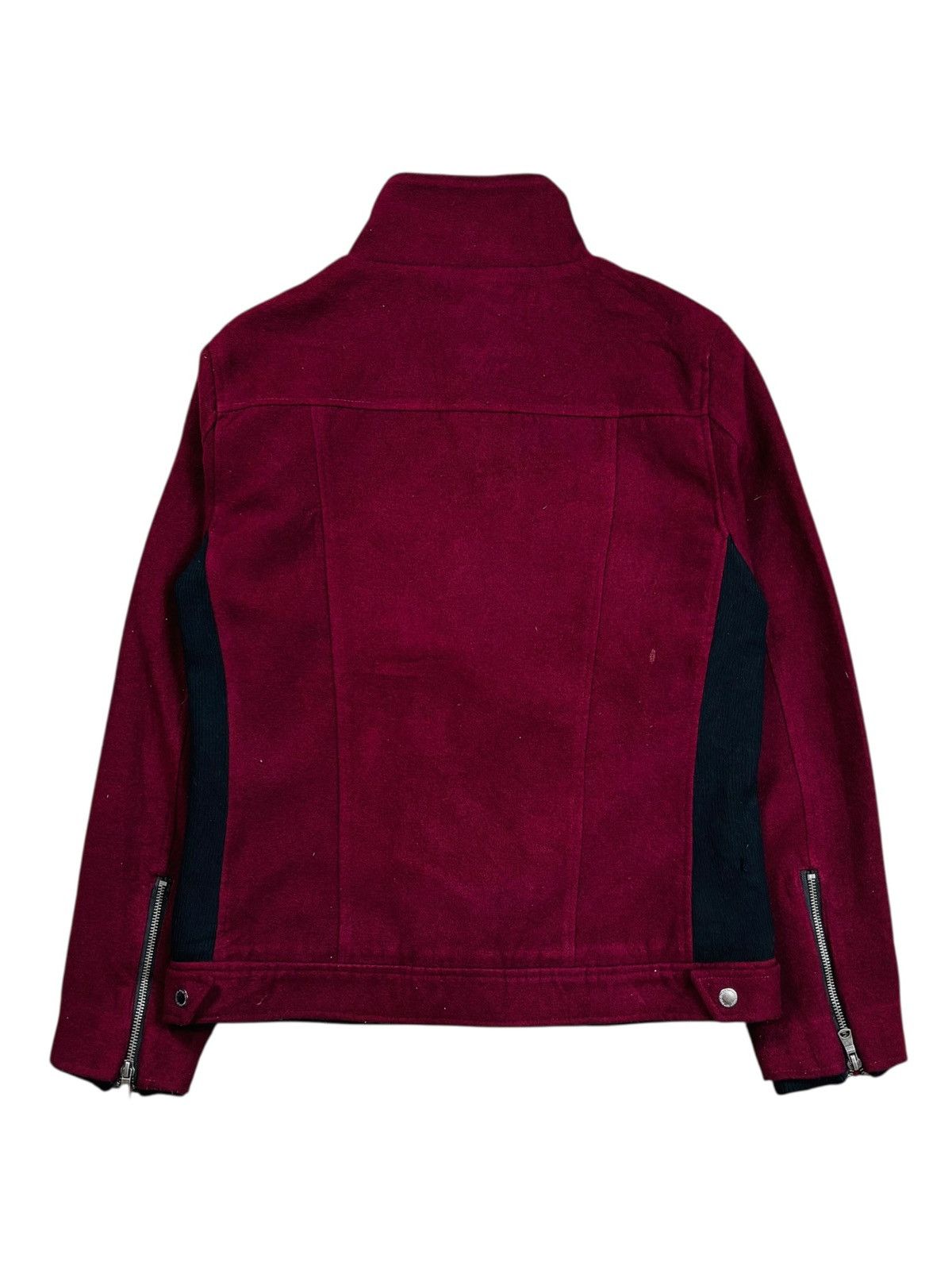 2000s Semantic Design - Vkei Style Red Wine Rider Jacket