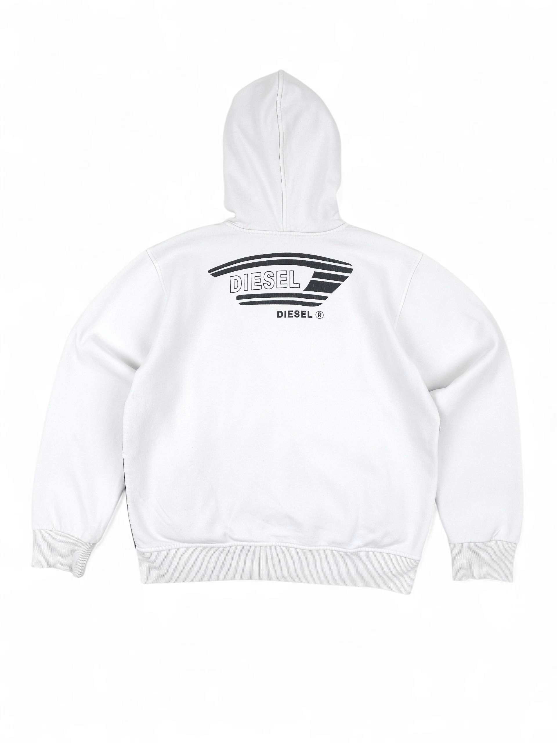 Diesel 💎 Vintage Diesel Bootleg Y2K Tribal Black Boxy Hoodie Size US L / EU 52-54 / 3 - 2 Thumbnail