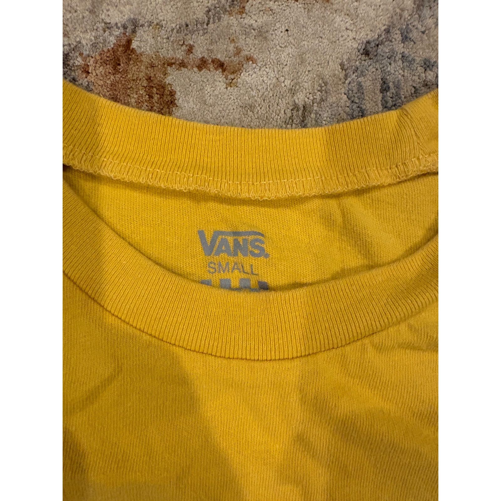 Vans Vans Yellow Logo T-Shirt Women’s Small Graphic Tee Casual Size S / US 4 / IT 40 - 3 Thumbnail