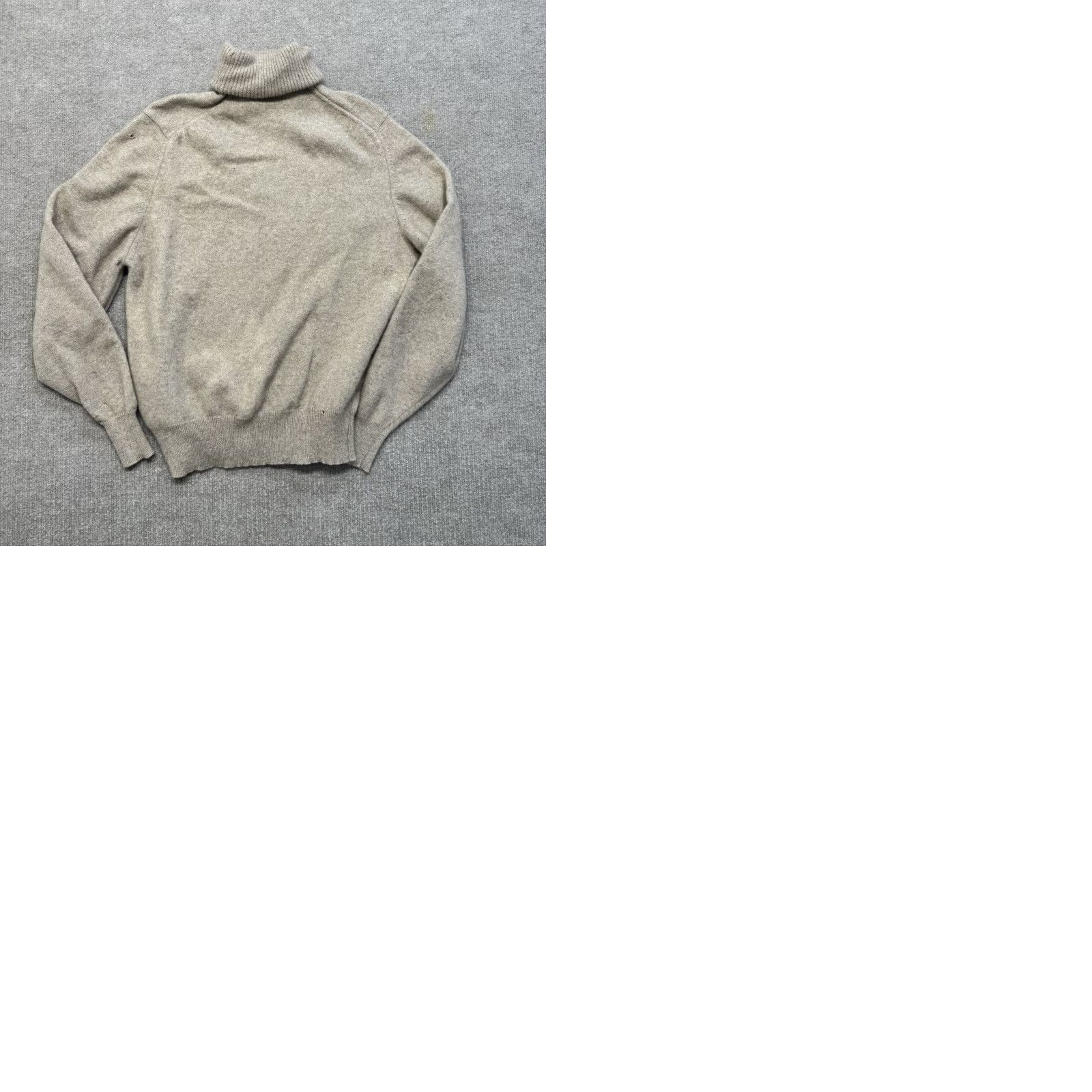 Orvis VINTAGE Jacques De Loux Orvis Turtleneck Cashmere Sweater Womens M Tan 50s Beige 1950s Casual Mens Womens Size XXS / US 00 / IT 34 - 9 Thumbnail