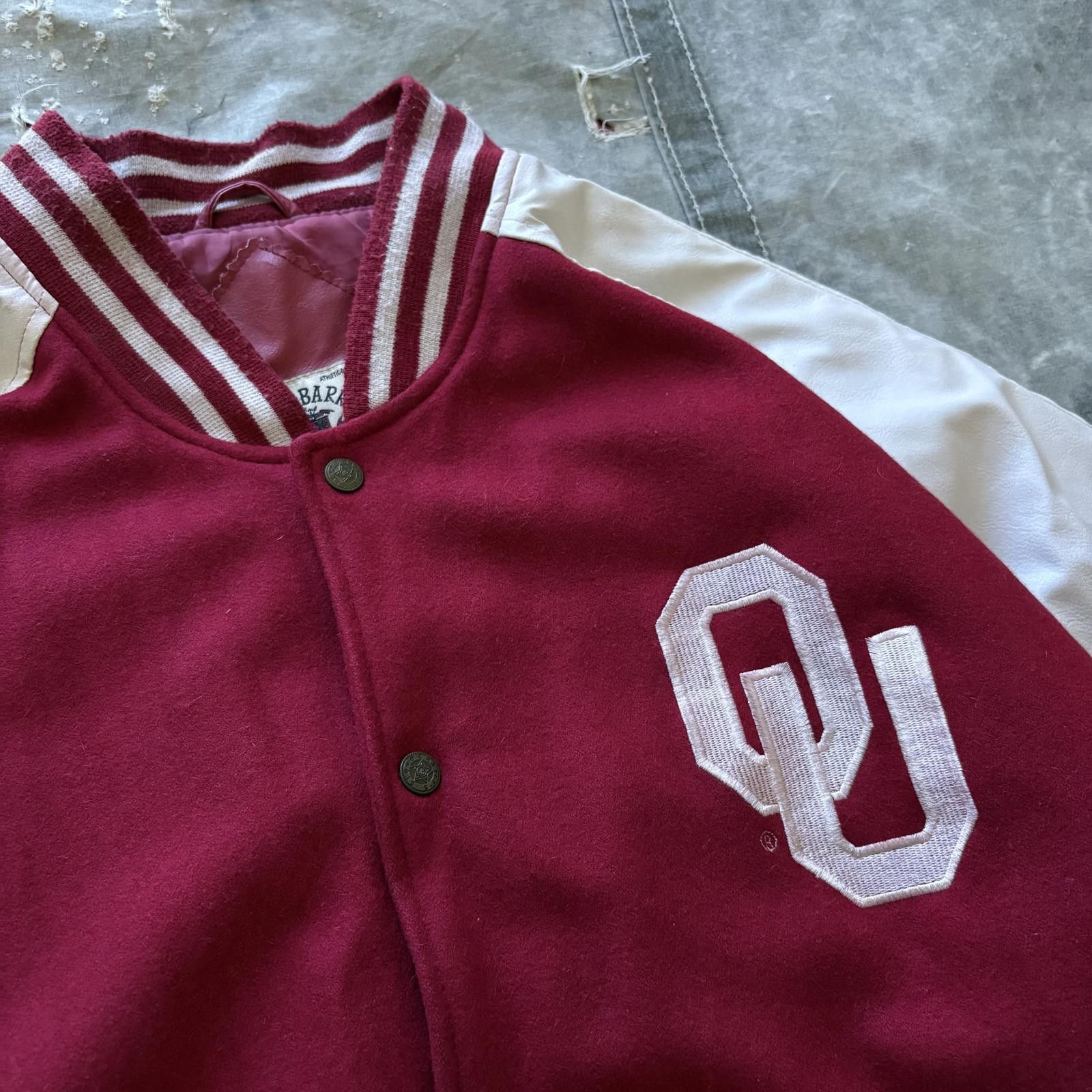 Steve And Barrys Vintage Y2K Steve & Barry’s Oklahoma Sooners Varsity Jacket Size US XL / EU 56 / 4 - 5 Thumbnail