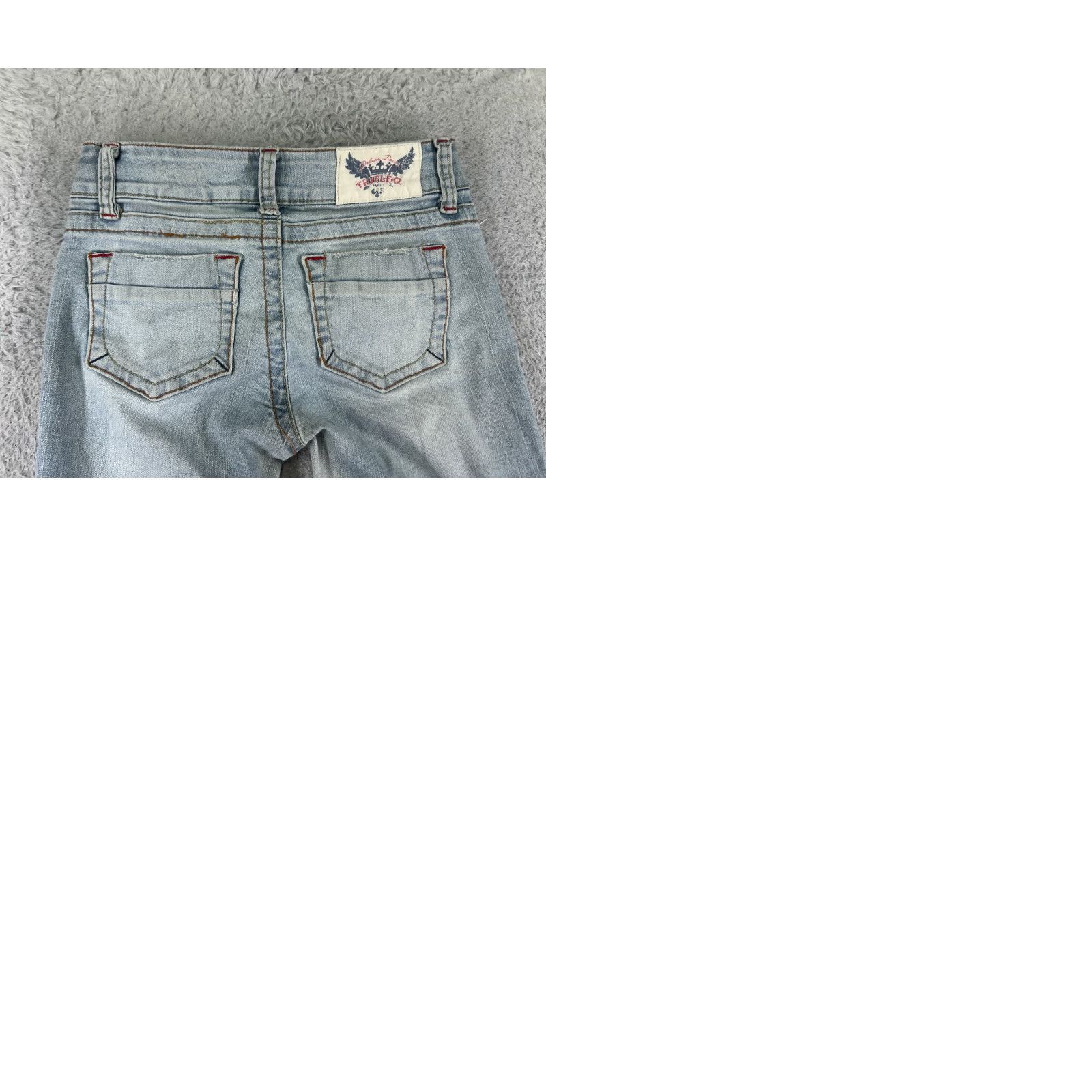 American Eagle Outfitters VINTAGE American Eagle Outfitters Jeans Womens 3 Blue Denim Light Wash Straight Cotton Low 23x31 Women's Jeans Size 26" / US 2 / IT 38 - 10 Thumbnail