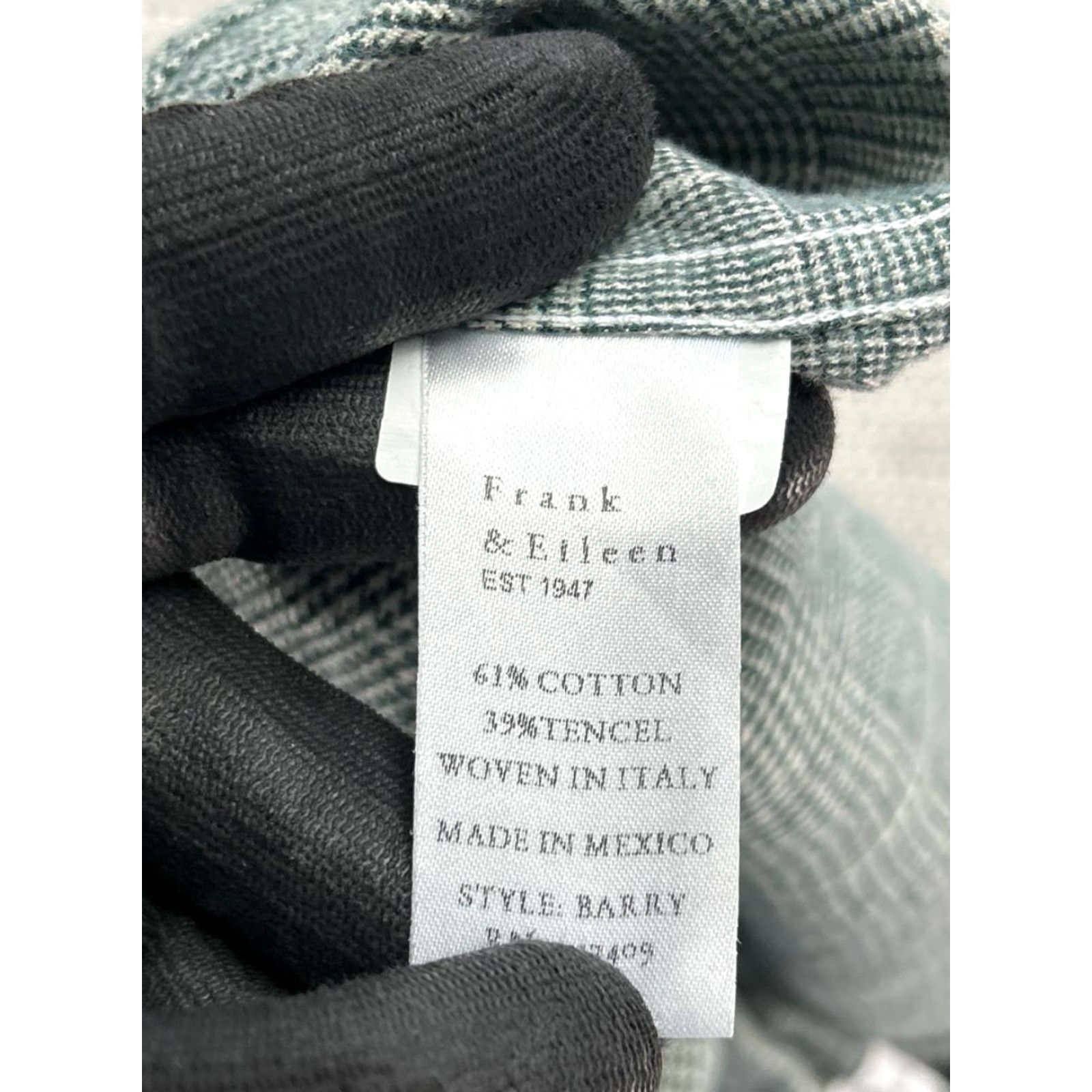 Frank & Eileen Frank & Eileen Shirt Womens Medium Gray Cotton Blouse Size M / US 6-8 / IT 42-44 - 4 Thumbnail