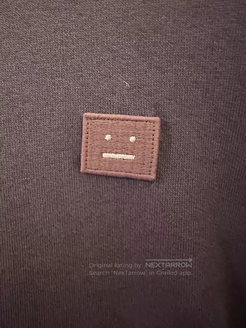 Acne Studios Acne Studios Purple Smile Hooded Sweatshirt, 100% Cotton, Size US S / EU 44-46 / 1 - 4 Thumbnail