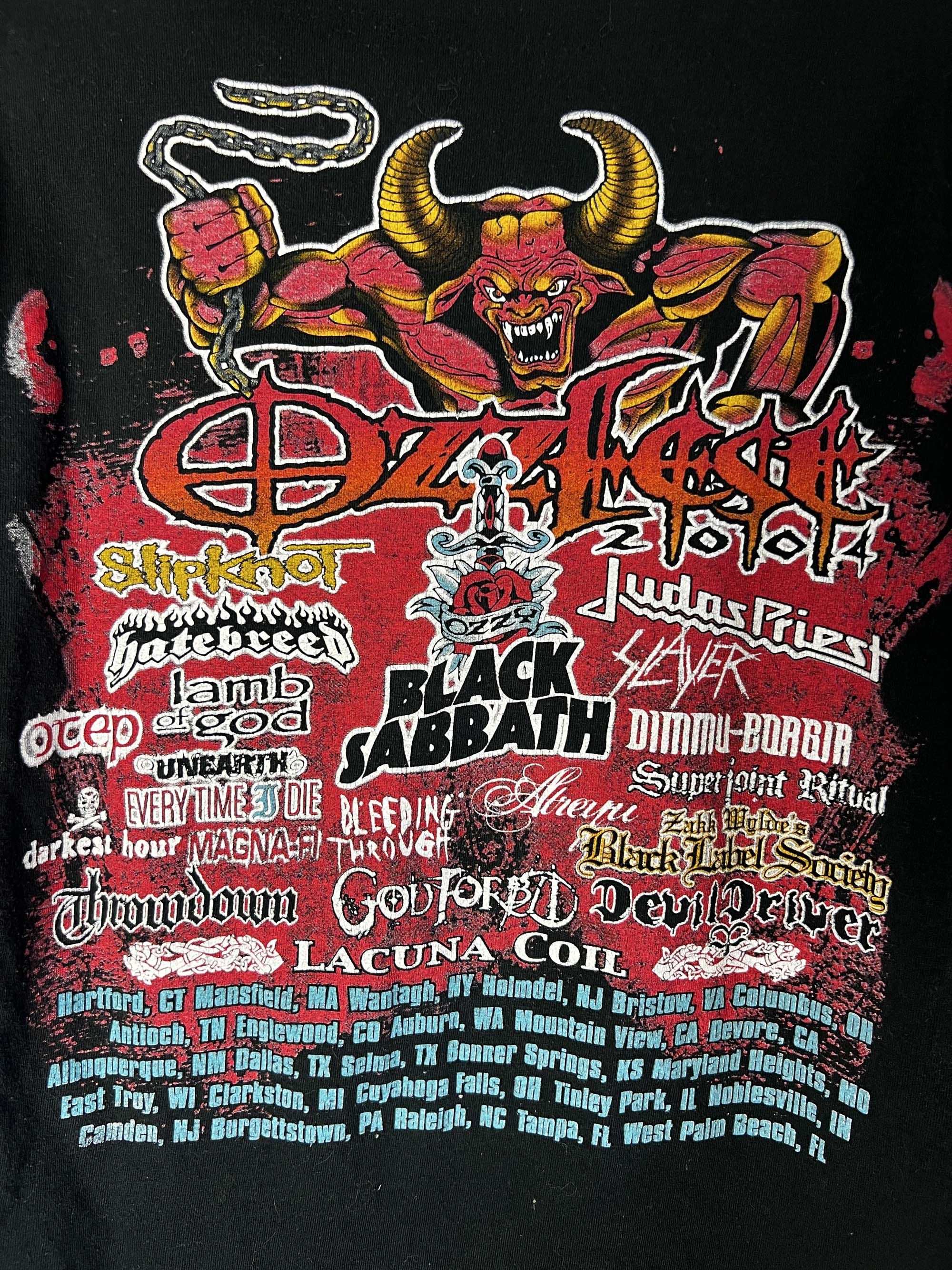 Ozzy Osbourne Vintage 2004 Ozzfest Tour T-Shirt Size US L / EU 52-54 / 3 - 11 Thumbnail