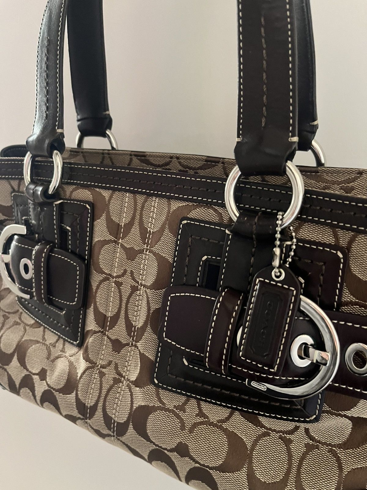 Coach Coach Brown Jacquard Signature Size ONE SIZE - 2 Thumbnail