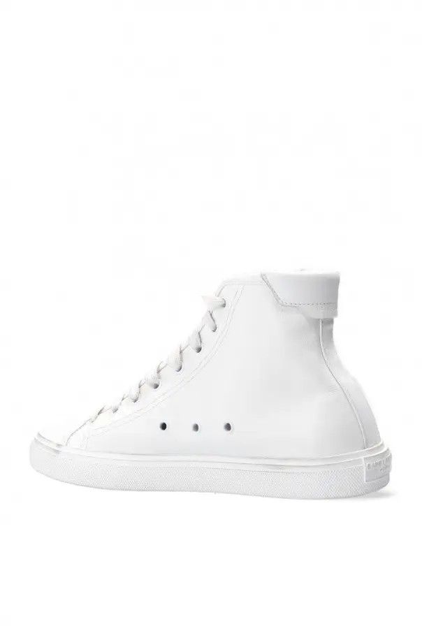 Saint Laurent Paris o1b1hav110824 Hi Top Sneakers in White Size US 10.5 / IT 40.5 - 5 Thumbnail