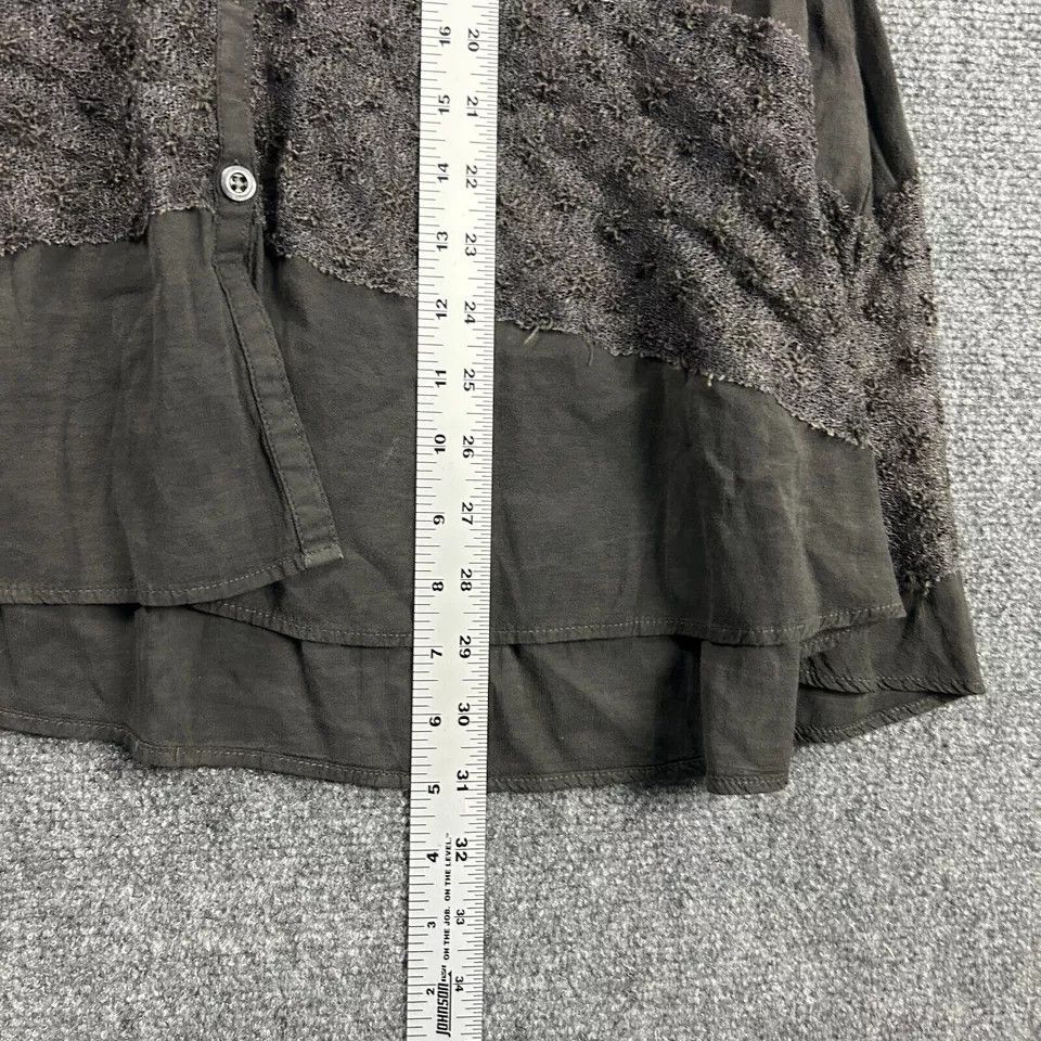 Other We The Free Top Womens XS Gray Button Up Long Sleeve Rayon Size XS / US 0-2 / IT 36-38 - 5 Thumbnail