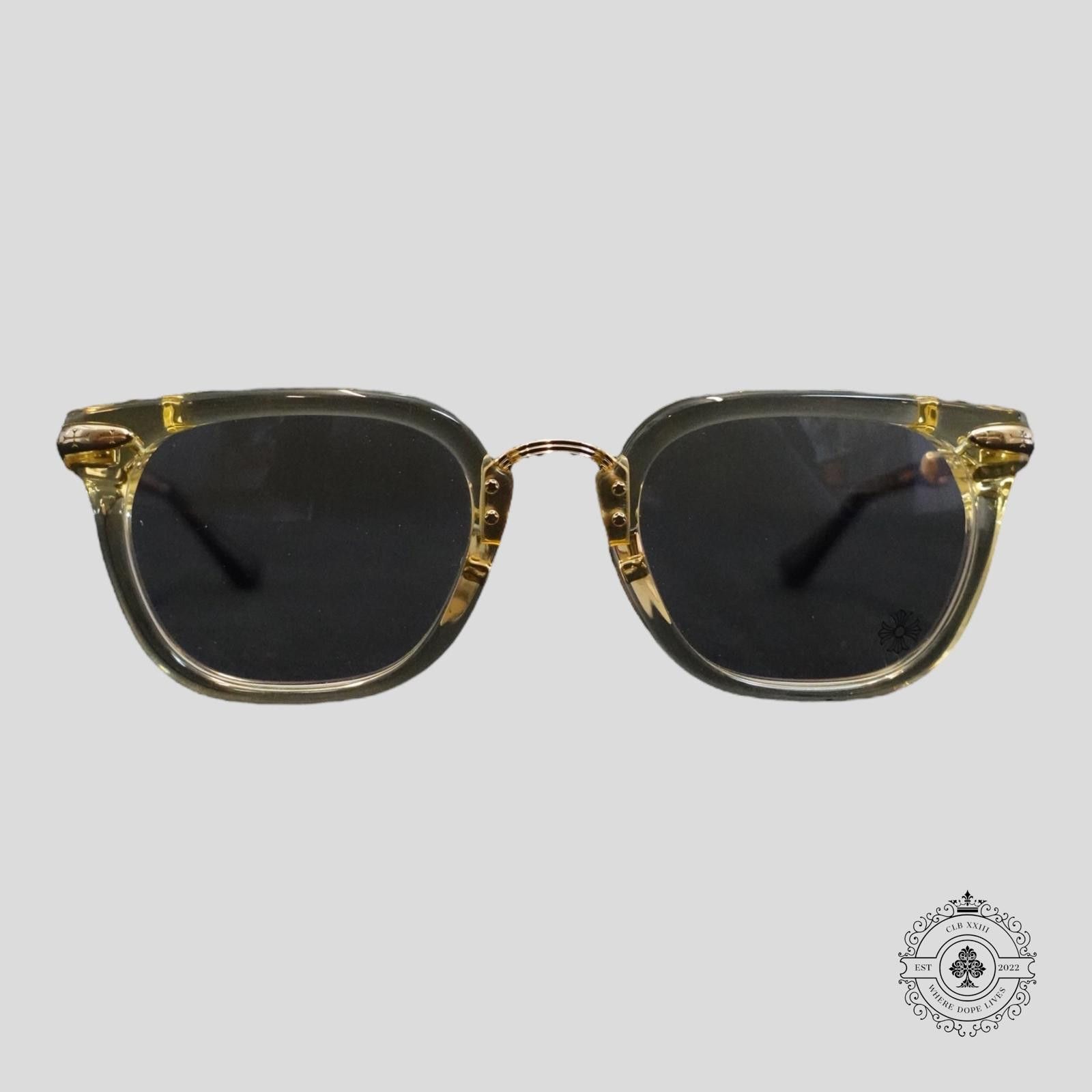 Chrome Hearts Chrome Hearts Titanasluvr Glasses in Tortoise Shell/Gold Size ONE SIZE - 2 Thumbnail
