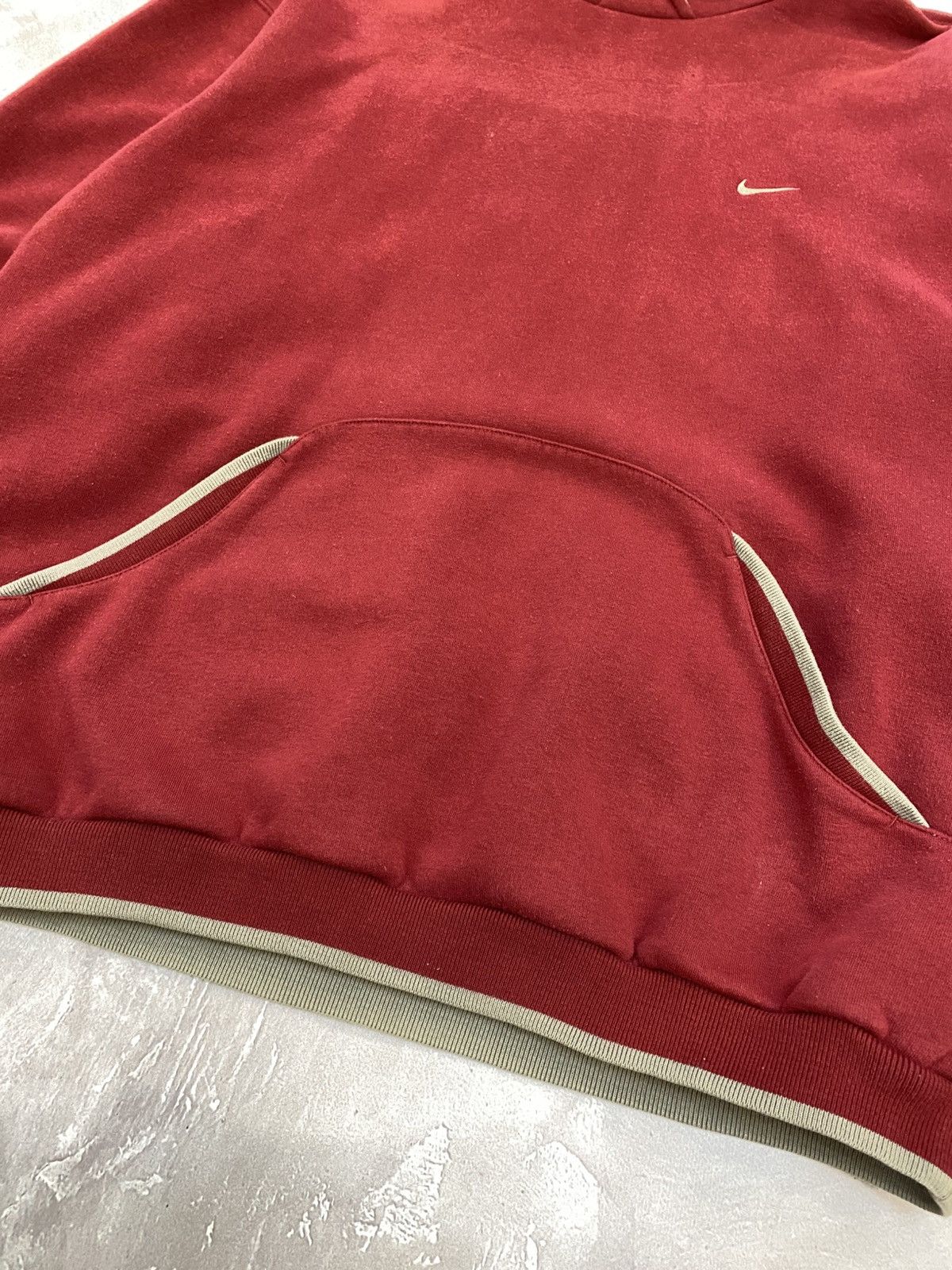 Nike 90s Vintage Nike Baggy Hoodie Oversize Swoosh Y2K Size US L / EU 52-54 / 3 - 3 Thumbnail