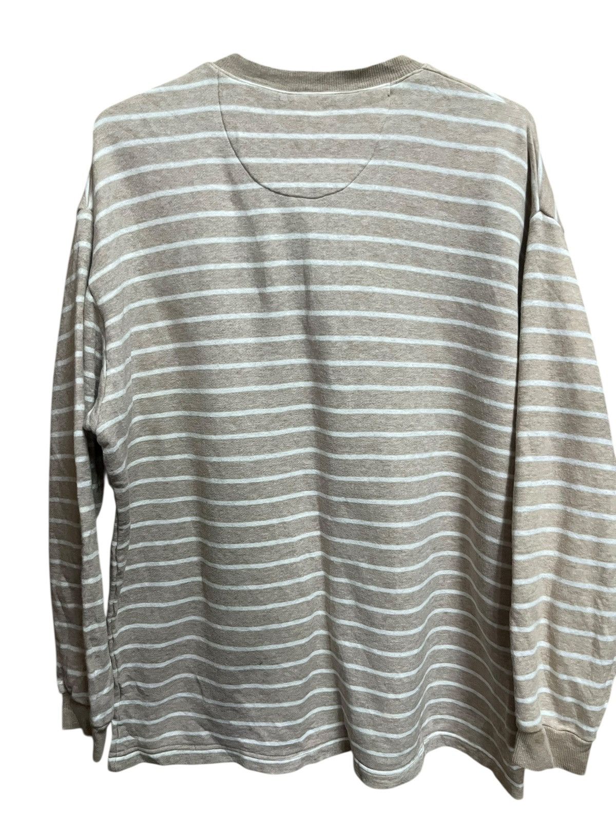 Celine Celine Homme Stripe Half button Pull Over Sweatshirt Size US M / EU 48-50 / 2 - 2 Thumbnail