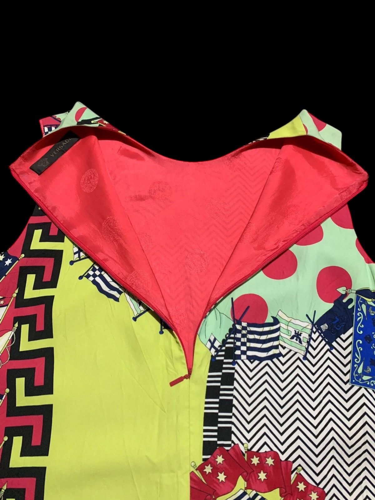Versace SS15 VERSACE resort polca boraque mini dress Size M / US 6-8 / IT 42-44 - 14 Thumbnail