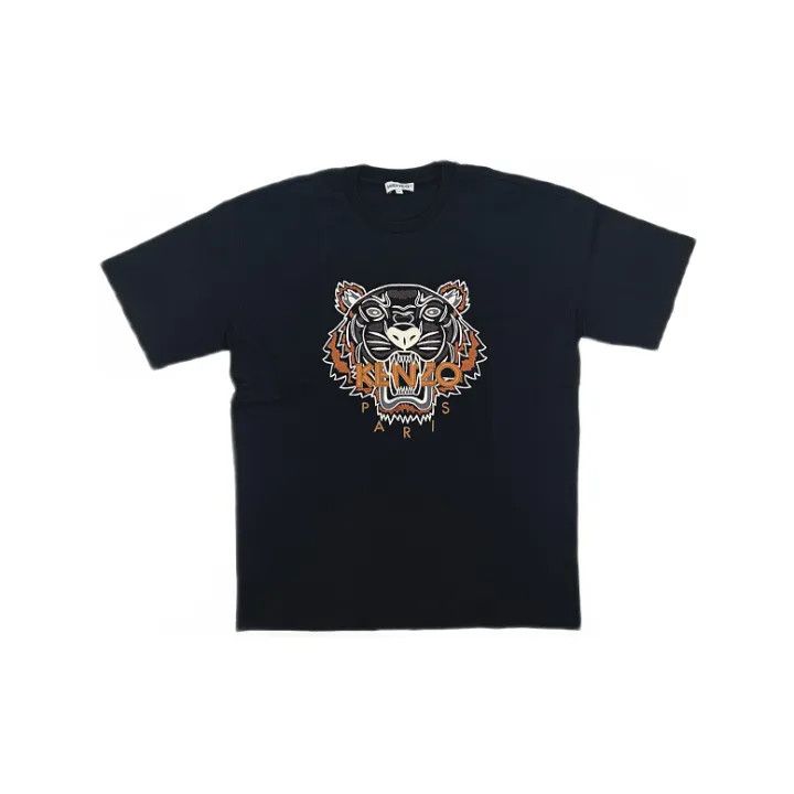 Kenzo KENZO Black Tiger Graphic Short Sleeve T-Shirt 0079 Size US XL / EU 56 / 4 - 1 Thumbnail