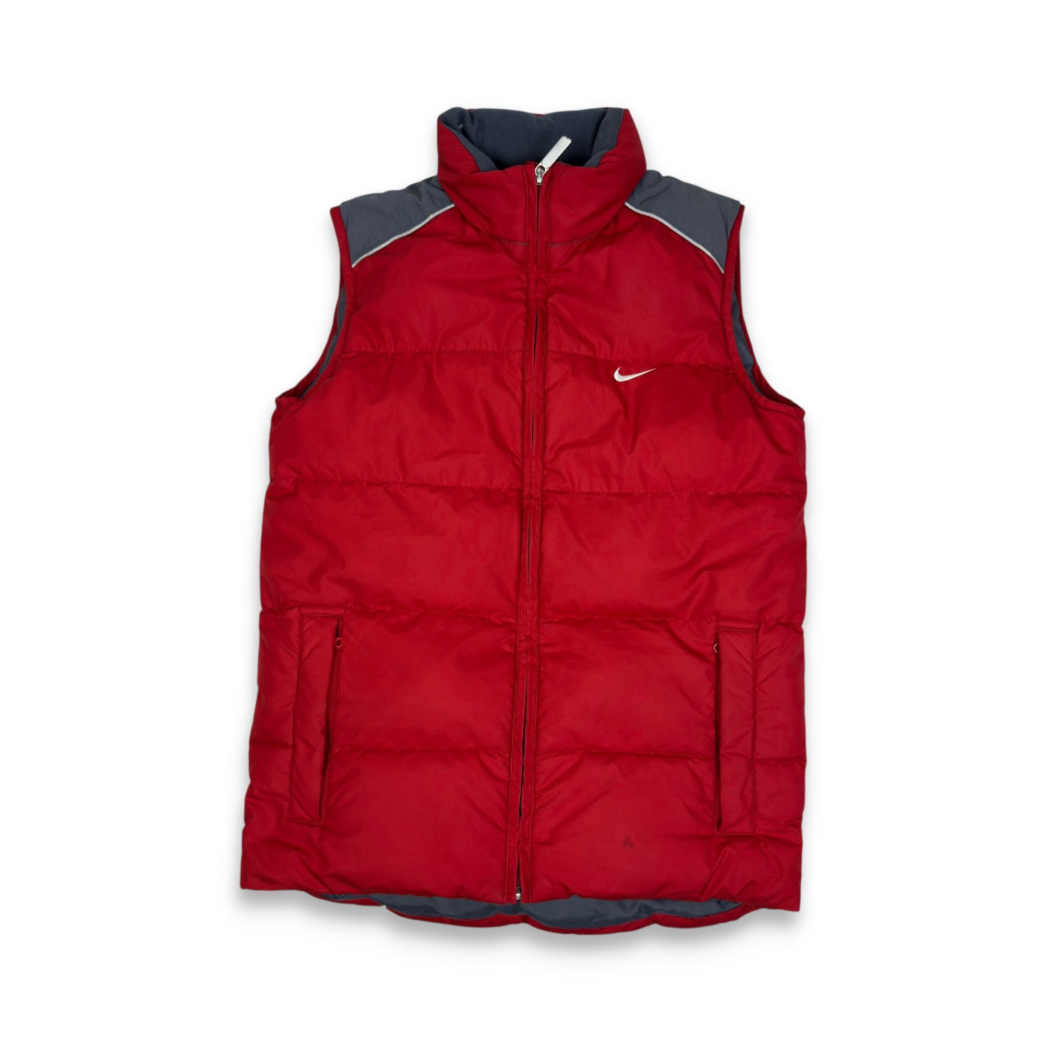 Nike Nike Women's Red Swoosh Hype Puffer Down Vest Large (14-16) Size L / US 10 / IT 46 - 1 Thumbnail