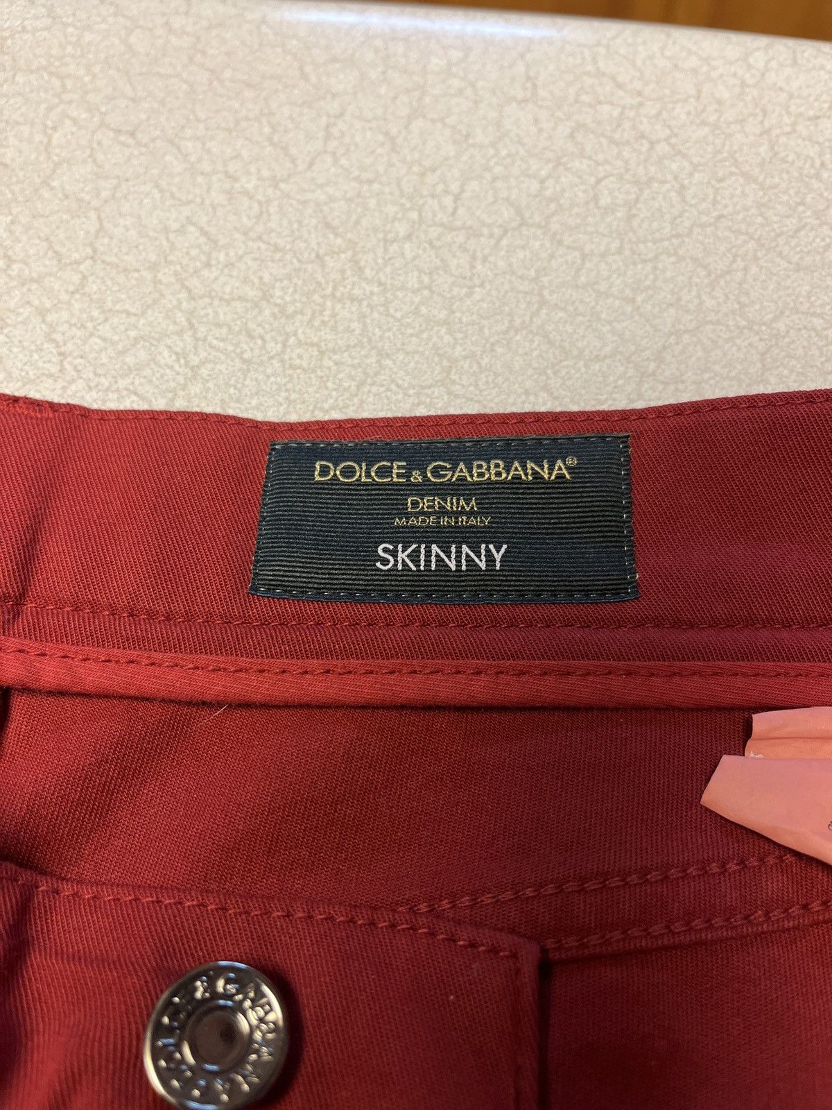 Dolce & Gabbana Dolce & Gabbana Red Skinny Jeans Size US 28 / EU 44 - 2 Thumbnail