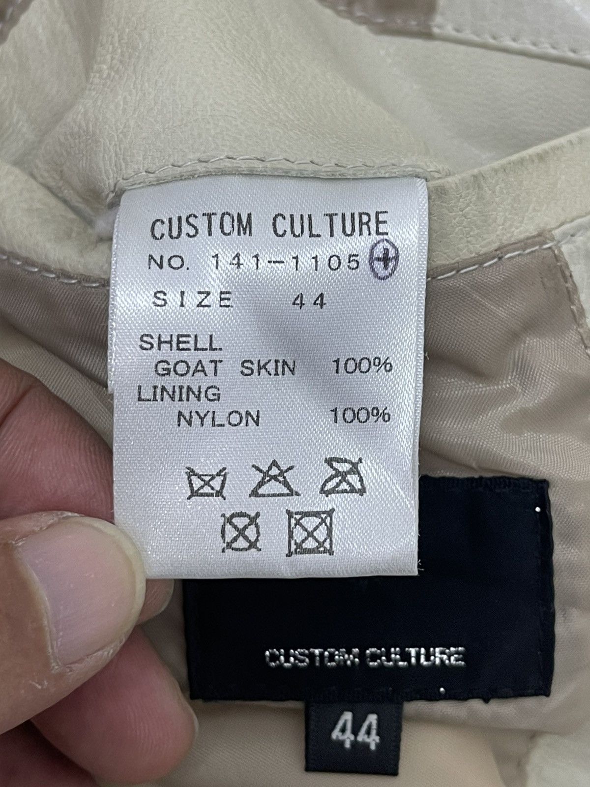 Japanese Brand Leather Jacket Custom Culture Japan Goatskin Slim 7🟩0 Size US M / EU 48-50 / 2 - 14 Thumbnail