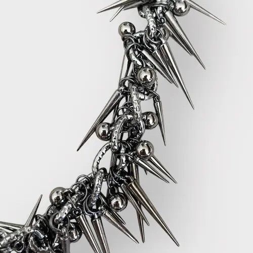 Jewelry Y2K Punk Spikes Wallet Keychain Size ONE SIZE - 5 Thumbnail