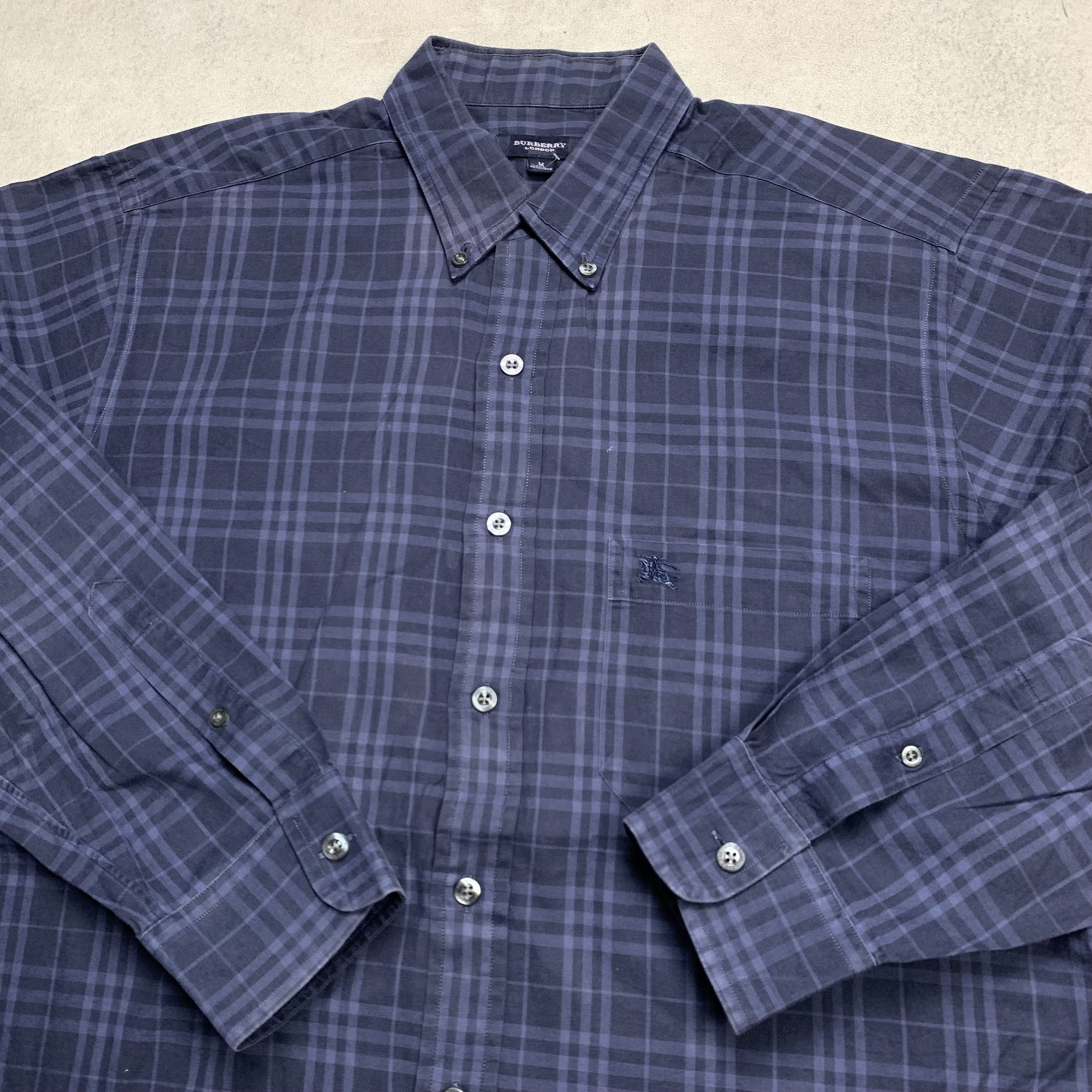 Vintage Burberry Plaid Check L/S Shirt