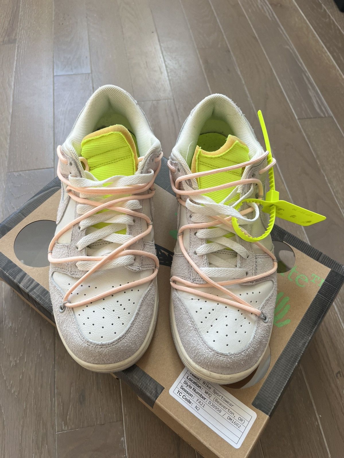 Nike × Off-White Nike x Off White Dunk Lot 12 Size US 9.5 / EU 42-43 - 2 Thumbnail