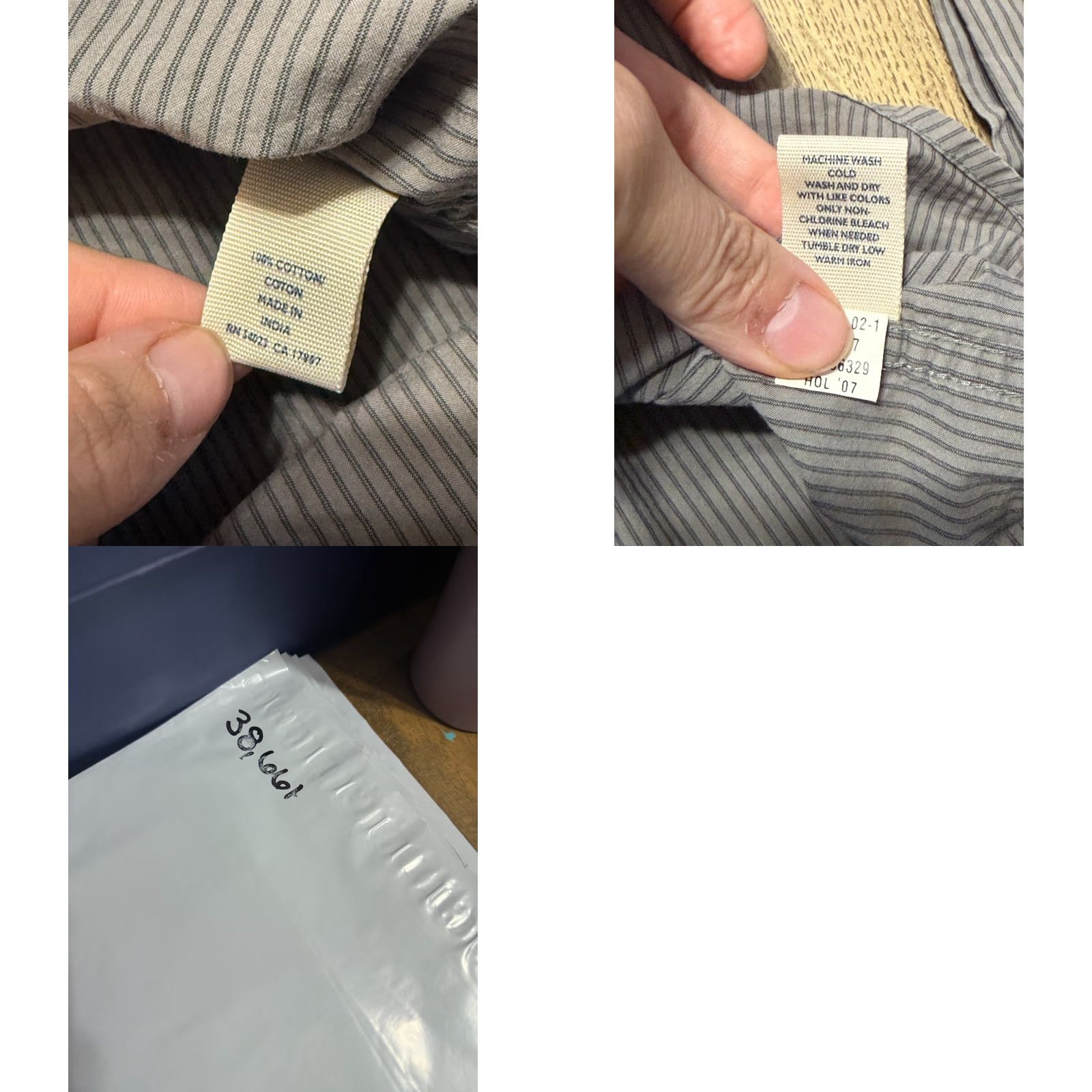 Old Navy Old Navy Shirt Men Medium Gray Long Sleeve Button Up Shirt Size US M / EU 48-50 / 2 - 8 Thumbnail