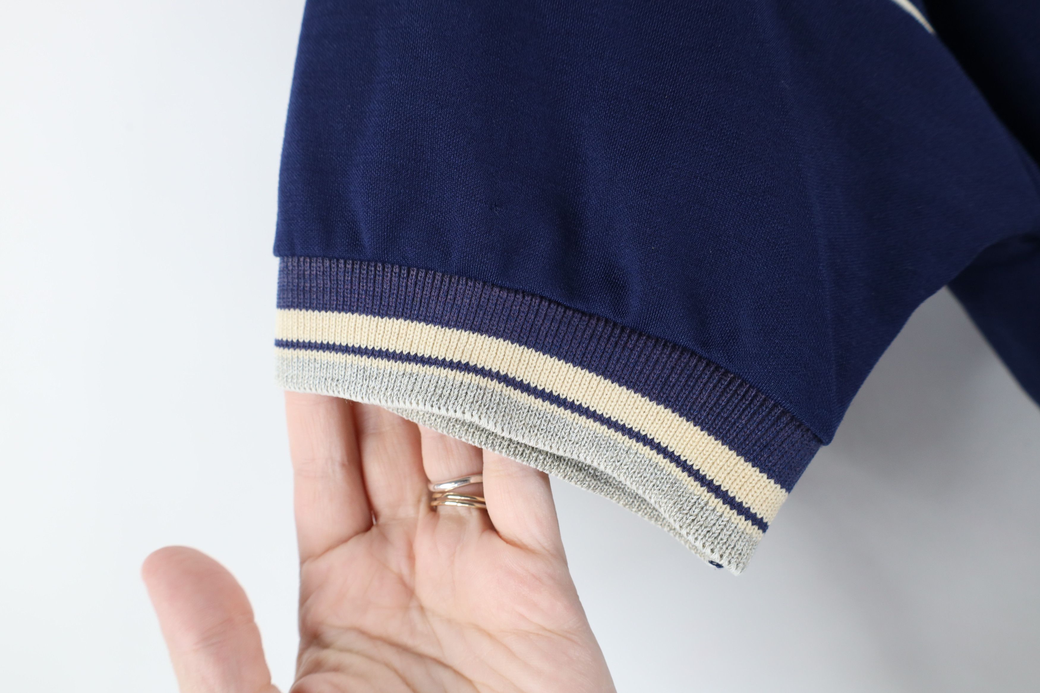 Vintage Vintage 70s Streetwear Striped Knit Collared Polo Shirt USA Size US M / EU 48-50 / 2 - 4 Thumbnail