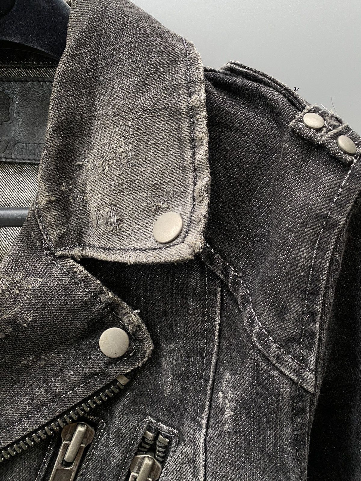 If Six Was Nine × Japanese Brand Lagust Distressed Metallic Denim Jacket Size S / US 4 / IT 40 - 13 Thumbnail
