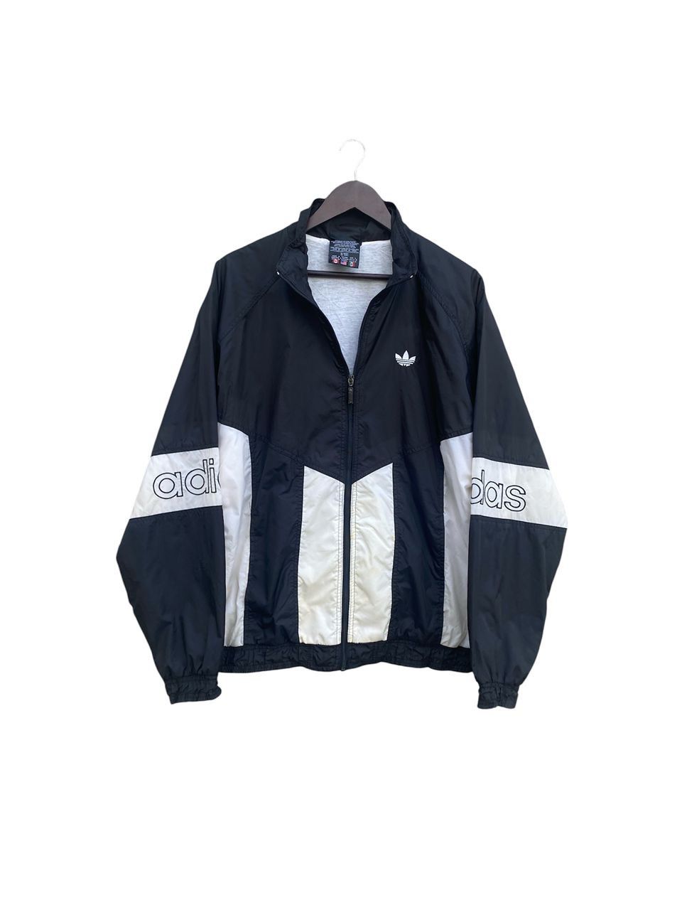 Adidas Vintage 90s Adidas Windbreaker Jacket Size US L / EU 52-54 / 3 - 1 Thumbnail