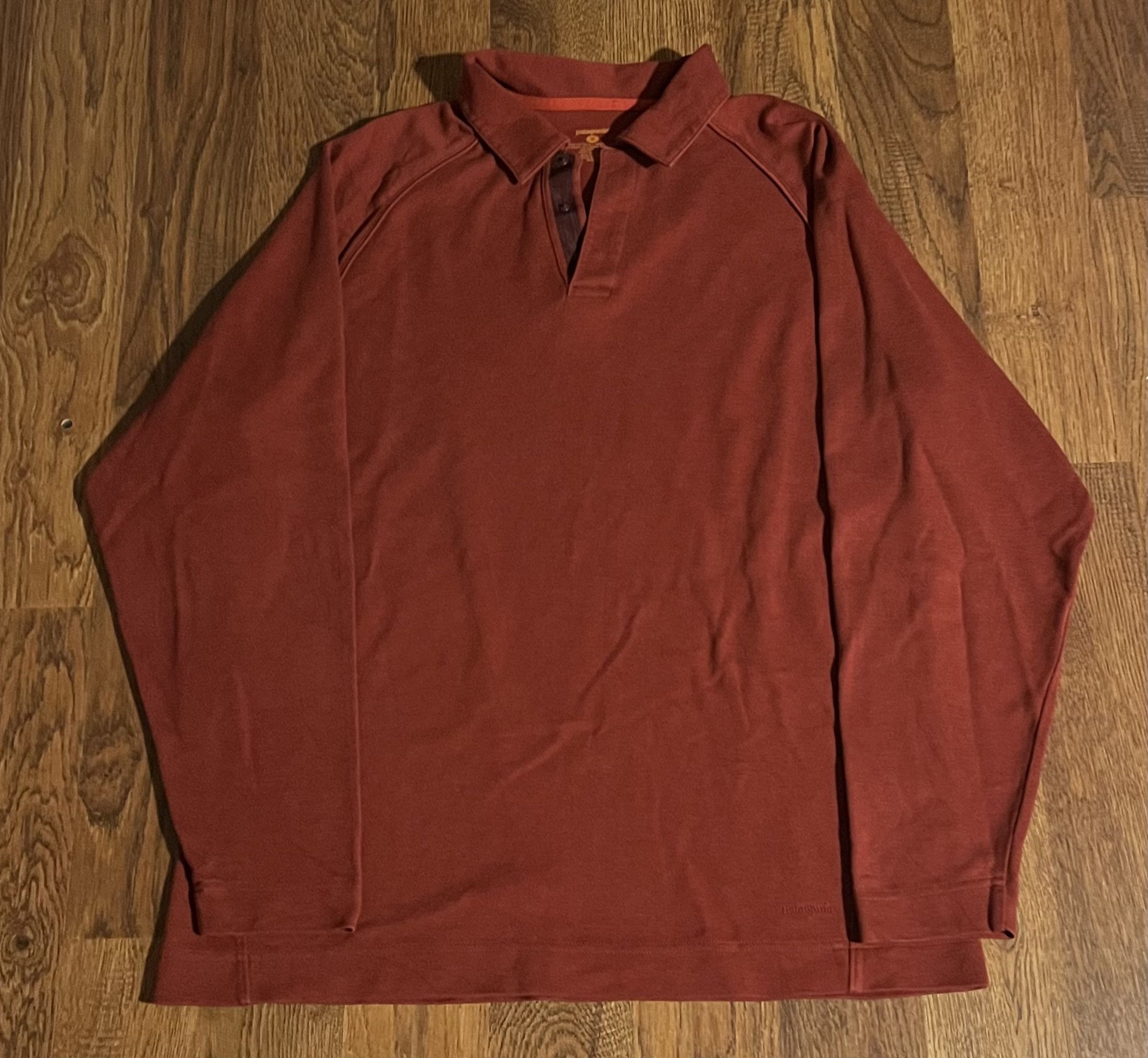 Patagonia Patagonia Vintage Long Sleeve Polo Shirt Organic Cotton Size US L / EU 52-54 / 3 - 1 Thumbnail