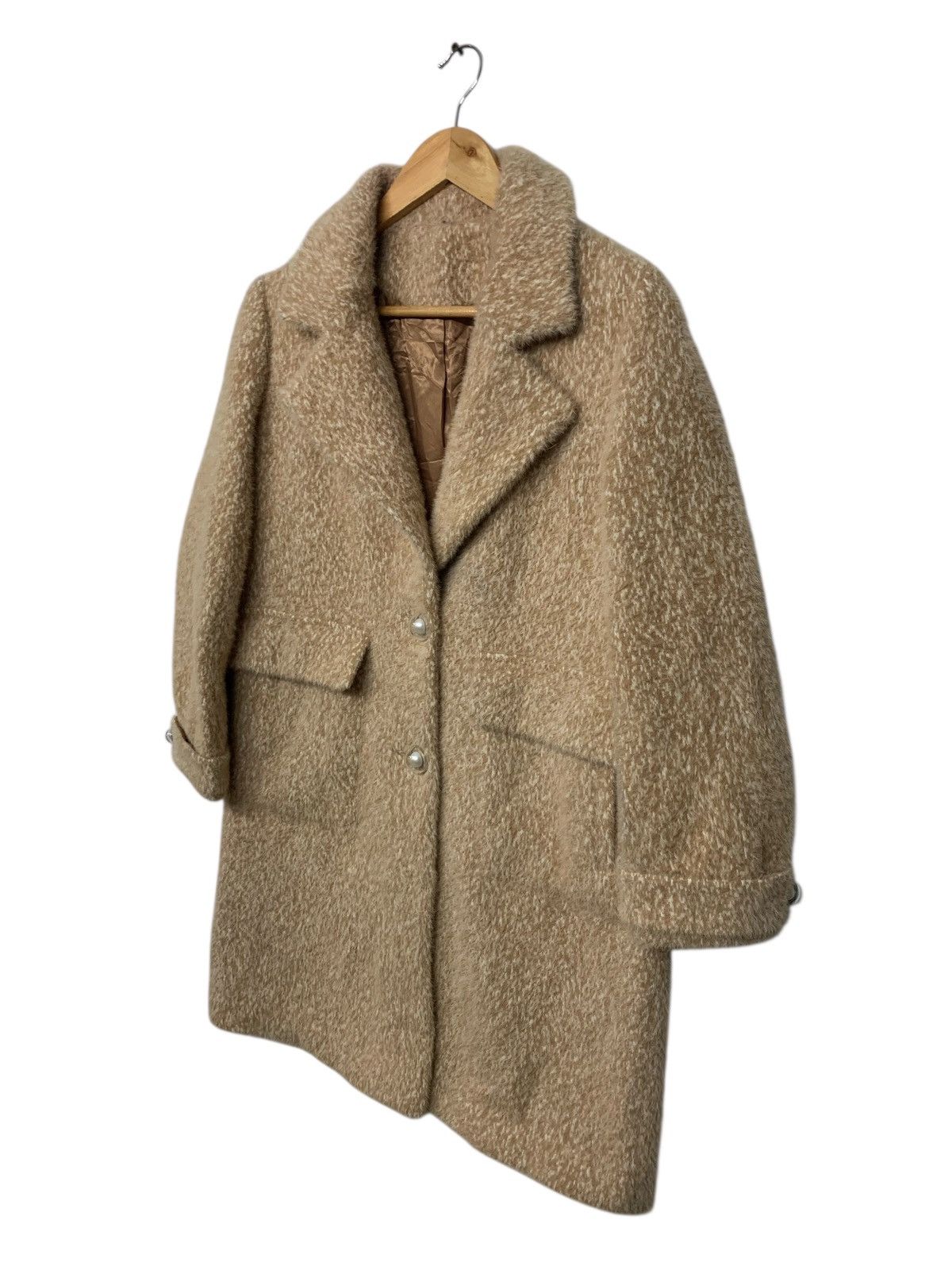 Beauty Beast × If Six Was Nine × Japanese Brand Rare Golden Mink Soft Faux Fur Long Jacket Button Down Size M / US 6-8 / IT 42-44 - 2 Thumbnail
