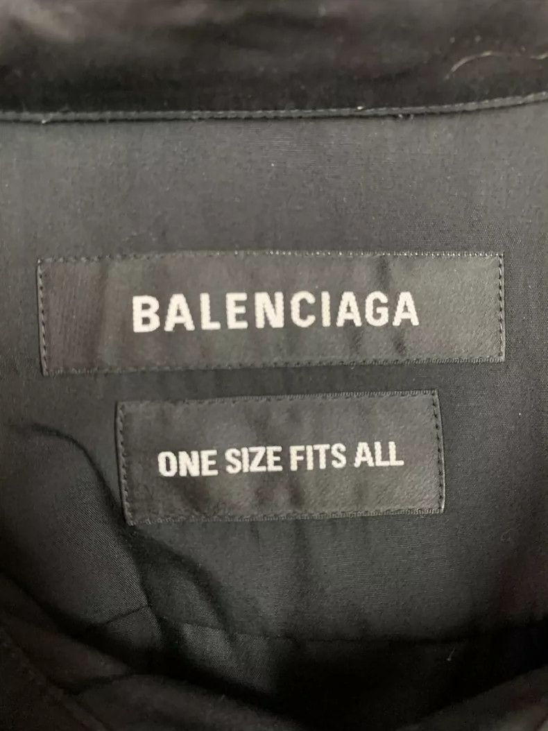 Balenciaga Balenciaga Logo Embroidered Collar Black Short Sleeve Shir Size US S / EU 44-46 / 1 - 5 Thumbnail