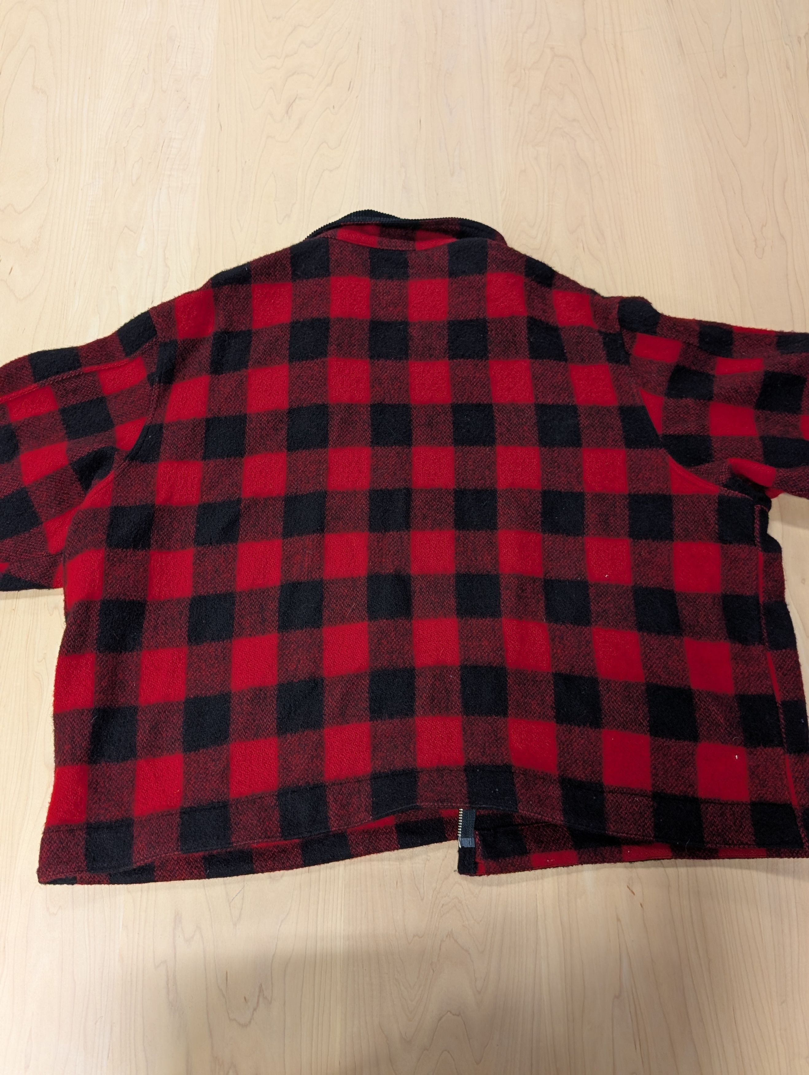 Rosa Rugosa Rosa Rugosa Red & Black Wool Plaid Jacket Size US XXL / EU 58 / 5 - 7 Thumbnail
