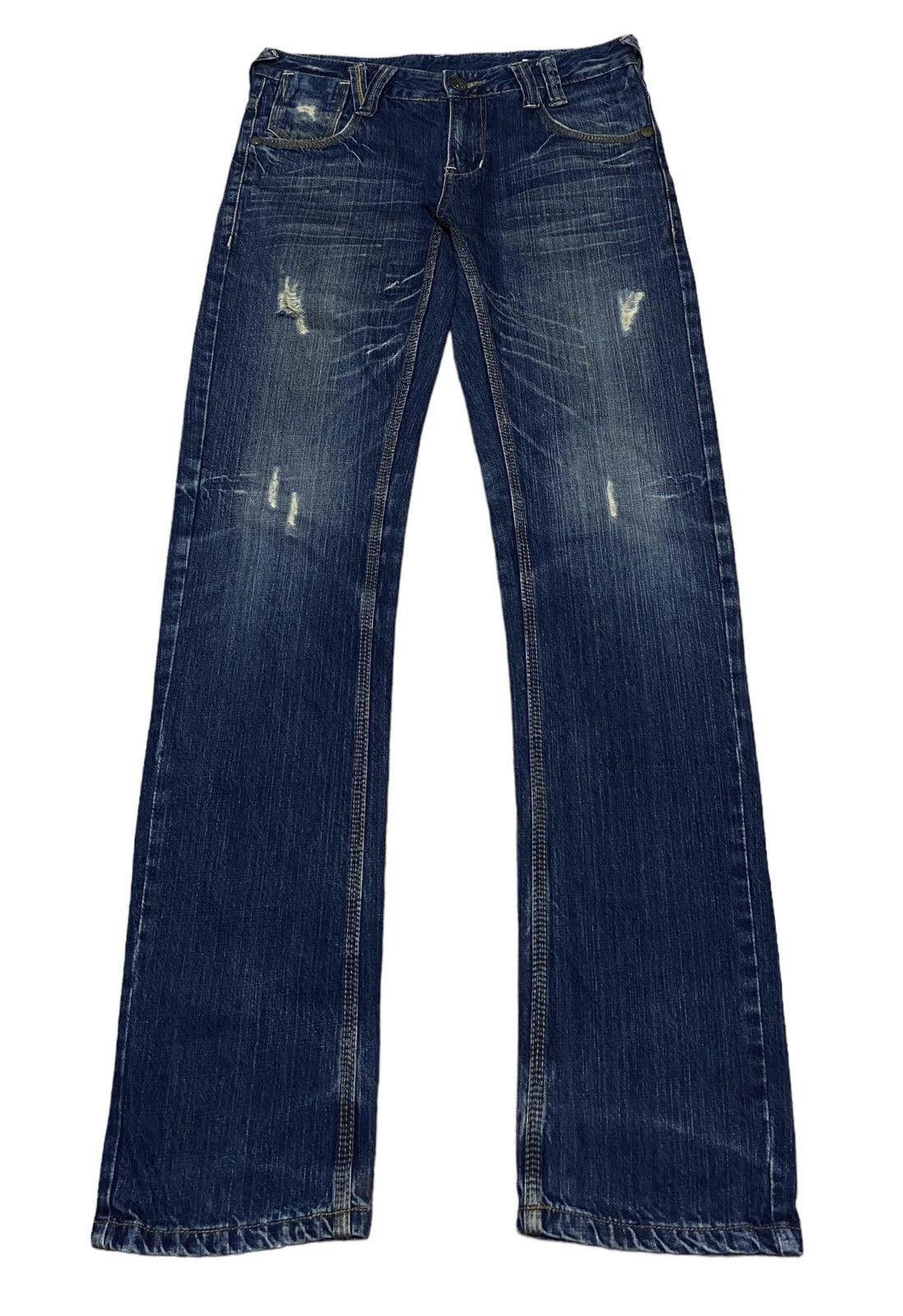 14th Addiction × Le Grande Bleu (L.G.B.) × semanticdesign Rare Vintage Brand Semantic Design Distressed Jeans 1990s Size US 32 / EU 48 - 1 Thumbnail