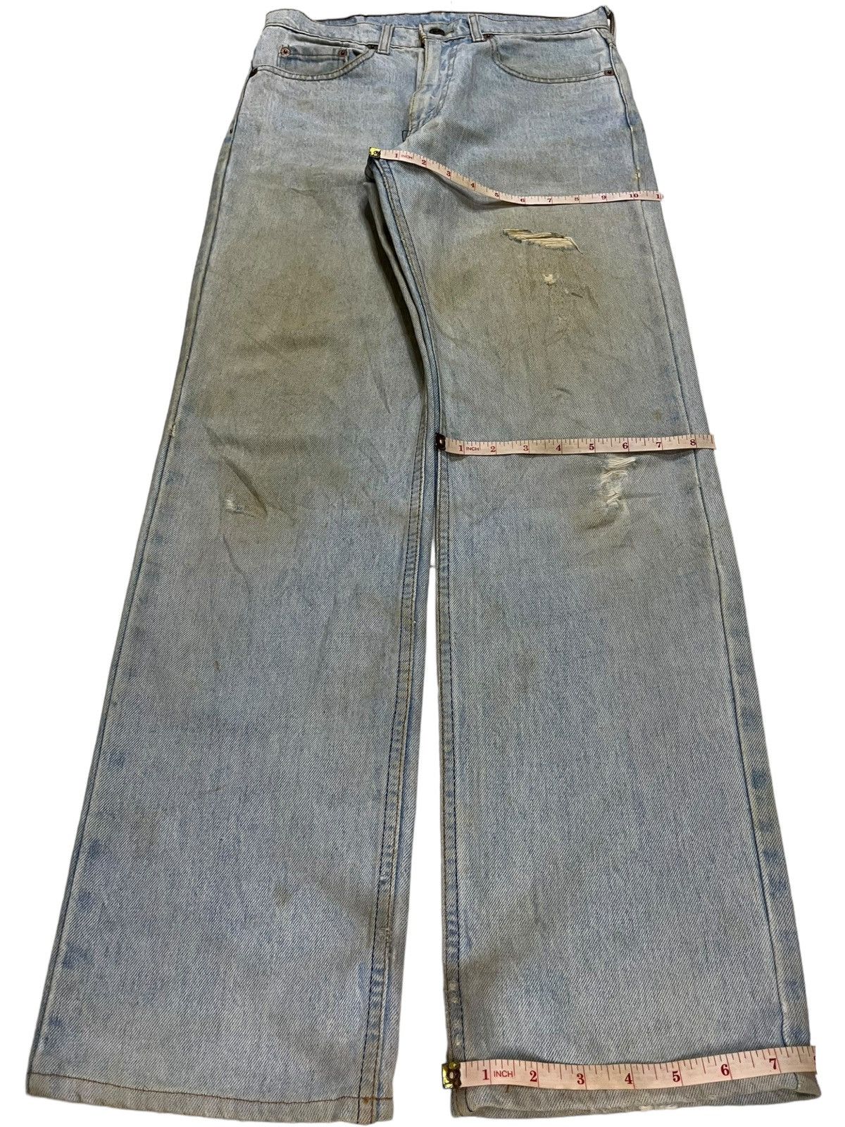 Levi's × Levi's Vintage Clothing Vintage 90s Levis 515 Mud Wash Distressed Loose Jeans Size US 29 - 12 Thumbnail