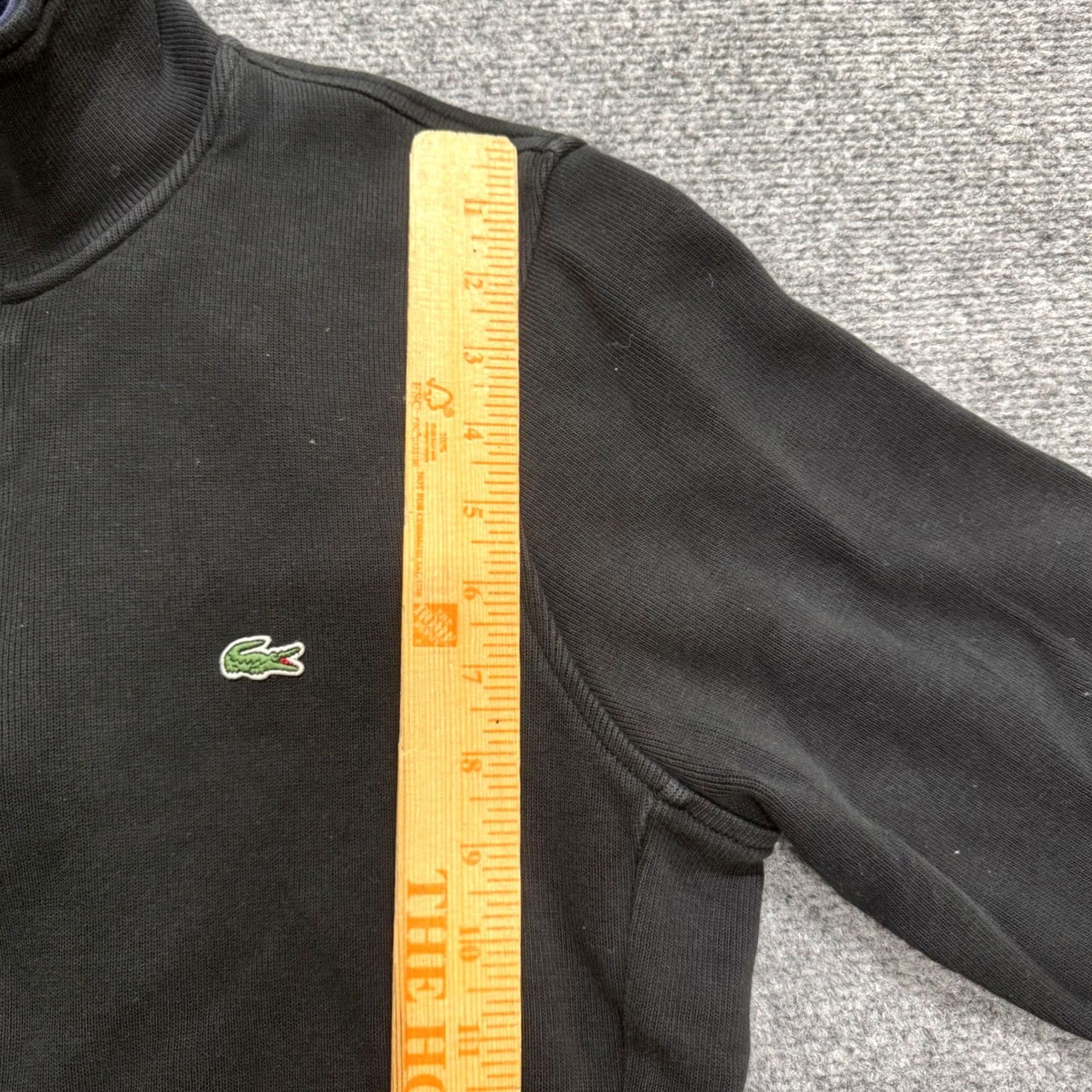 Lacoste Lacoste 1/4 Zip Pullover Mens M Black Sweatshirt Embroidered Crocodile Size US M / EU 48-50 / 2 - 4 Thumbnail