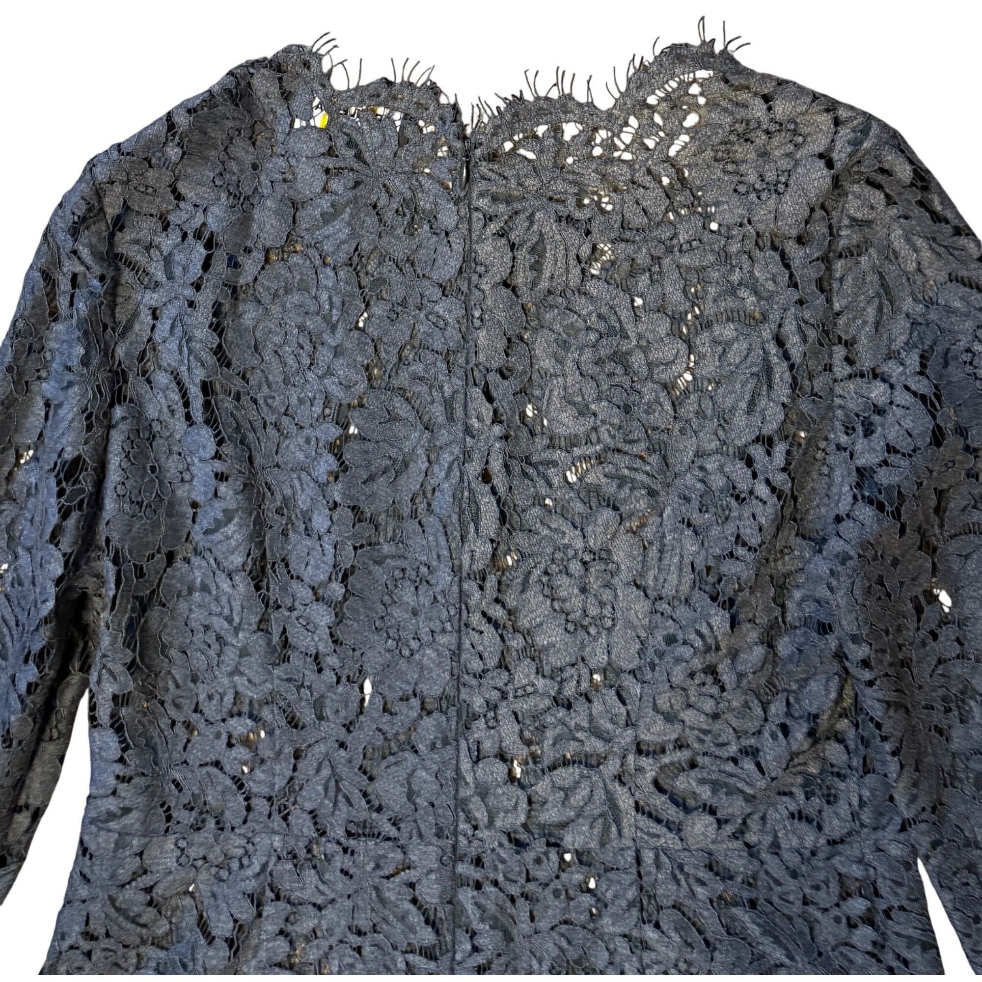 PAULE KA $1120 Paule Ka Paris 44 12 Lace Sheath Dress Gray Cocktail W Size XL / US 12-14 / IT 48-50 - 8 Thumbnail
