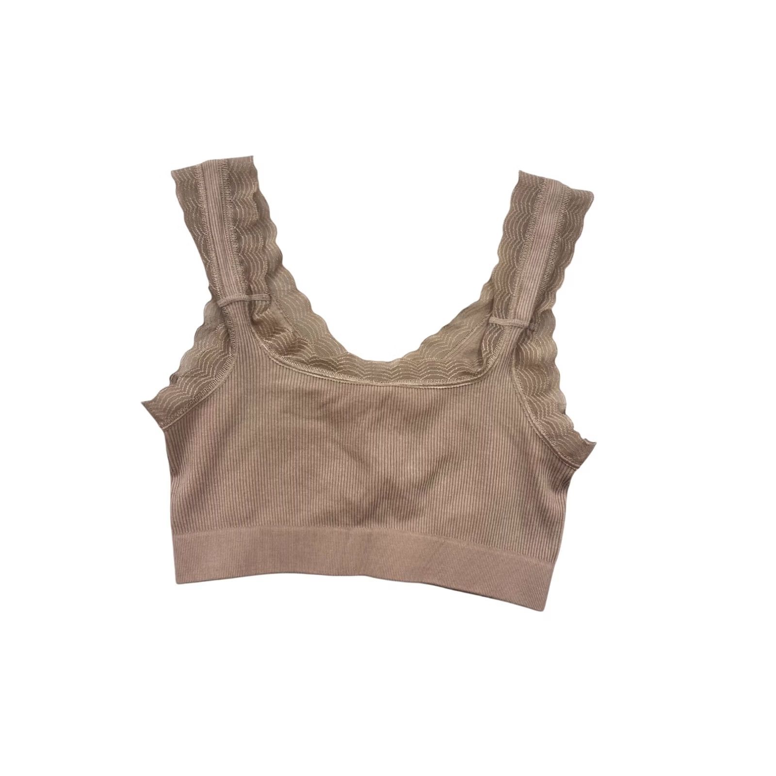 Hanes Hanes Signature Bralette Unisex Adults Size Grande One Size Beige Seamless Ribbed L Bralette Womens Mens Boys Girls Size ONE SIZE - 2 Thumbnail