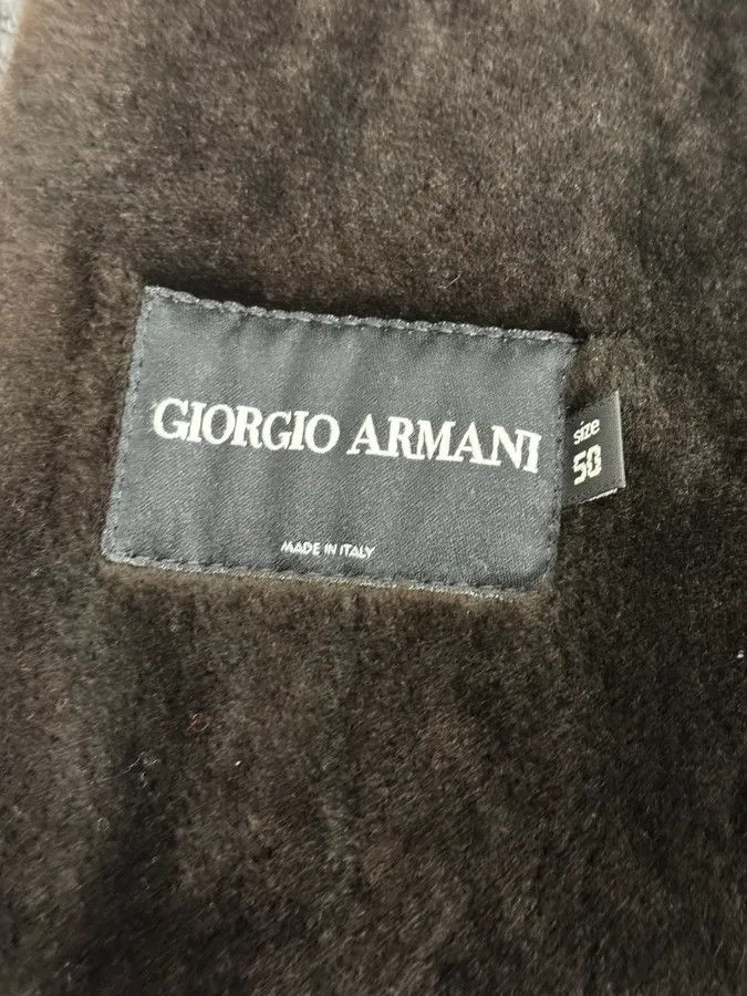 Giorgio Armani 2000s Giorgio Armani Crocodile Effect Brown Leather Aviator Jacket Size US M / EU 48-50 / 2 - 11 Thumbnail