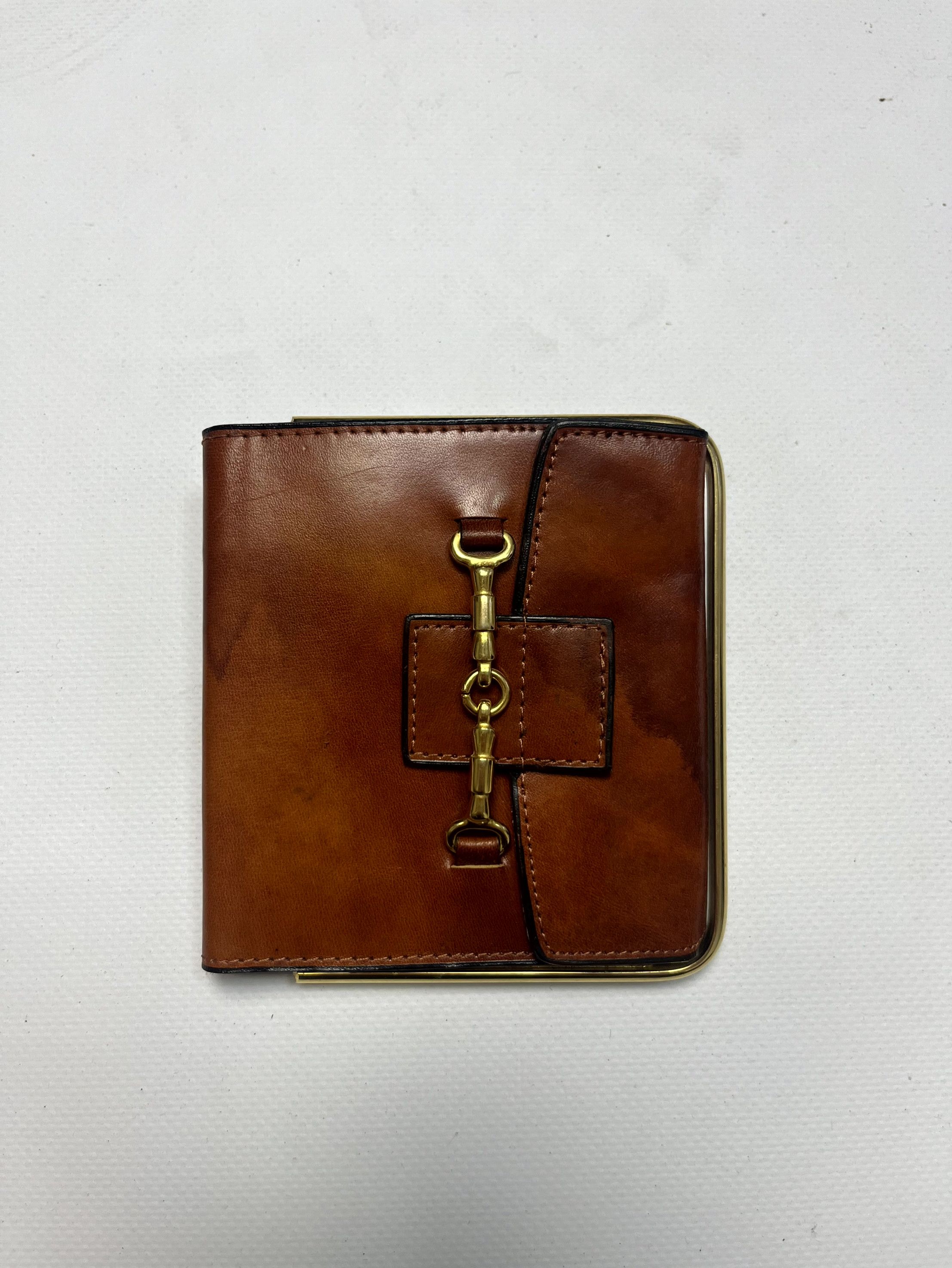 Vintage Vintage Leather Brown Classic Small Wallet Size ONE SIZE - 2 Thumbnail