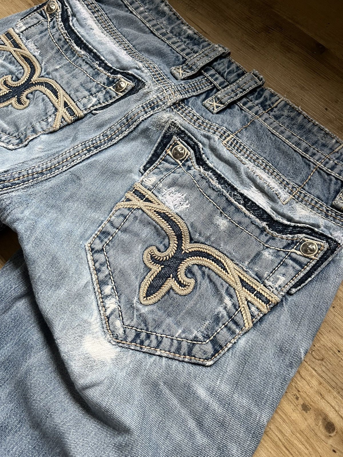 Rock Revival Rock Revial Custom Rework Jeans Size US 30 / EU 46 - 3 Thumbnail