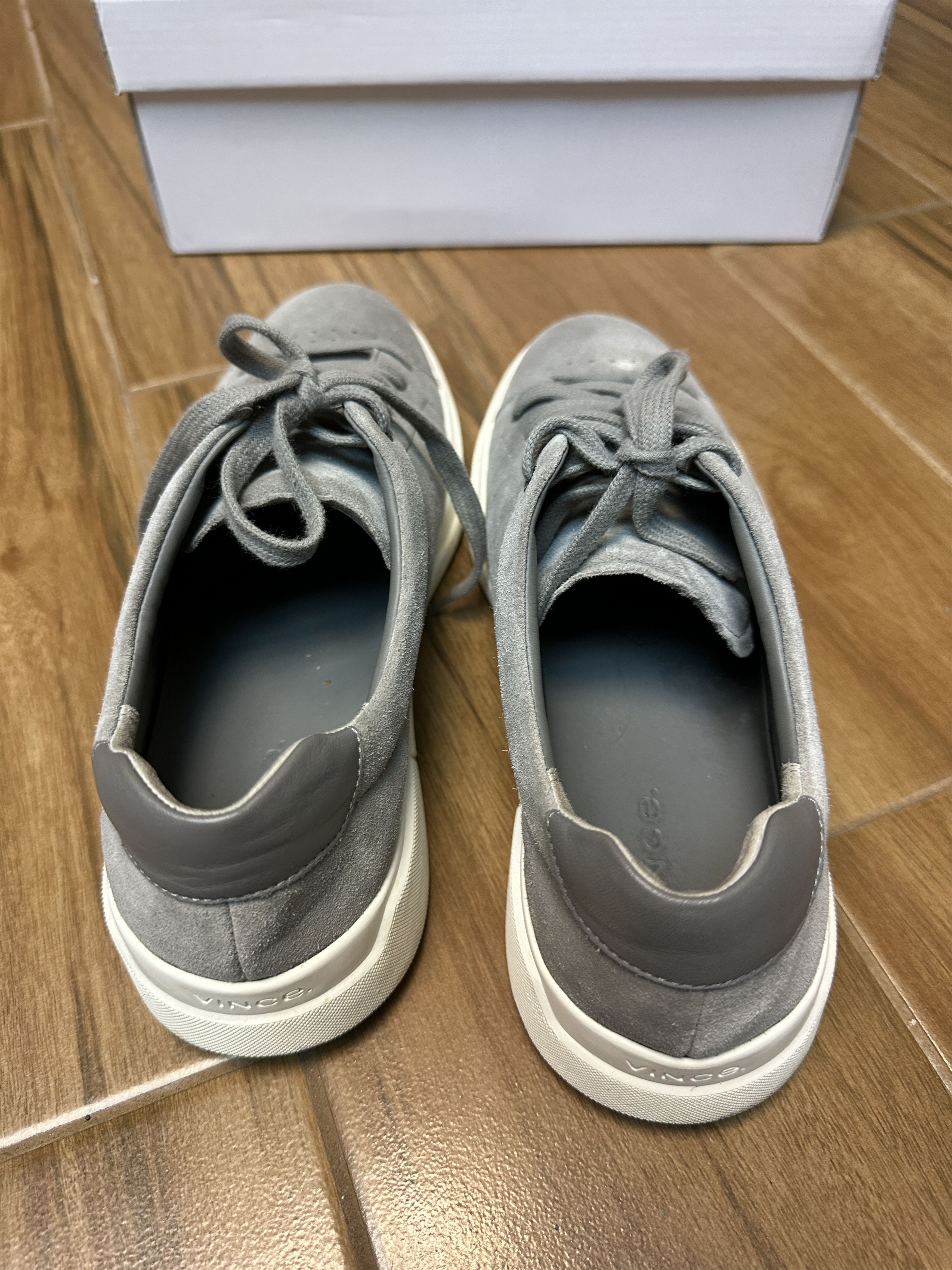 Vince VINCE Brady-B Men's Suede Gray (Smoke SU) Sneakers Size 9 Size US 9 / EU 42 - 3 Thumbnail