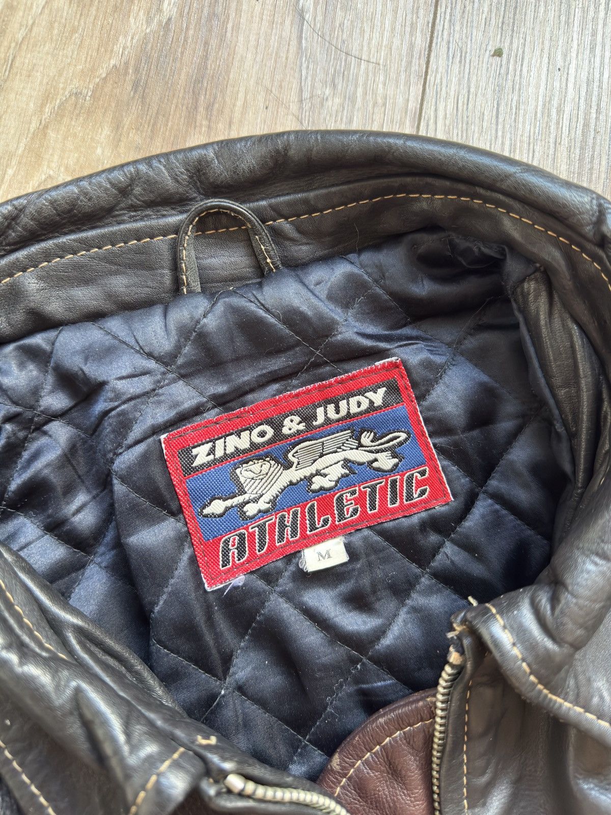 Vintage Zino & Judy Vintage 90’s Leather Biker Jacket RARE Size US M / EU 48-50 / 2 - 11 Thumbnail