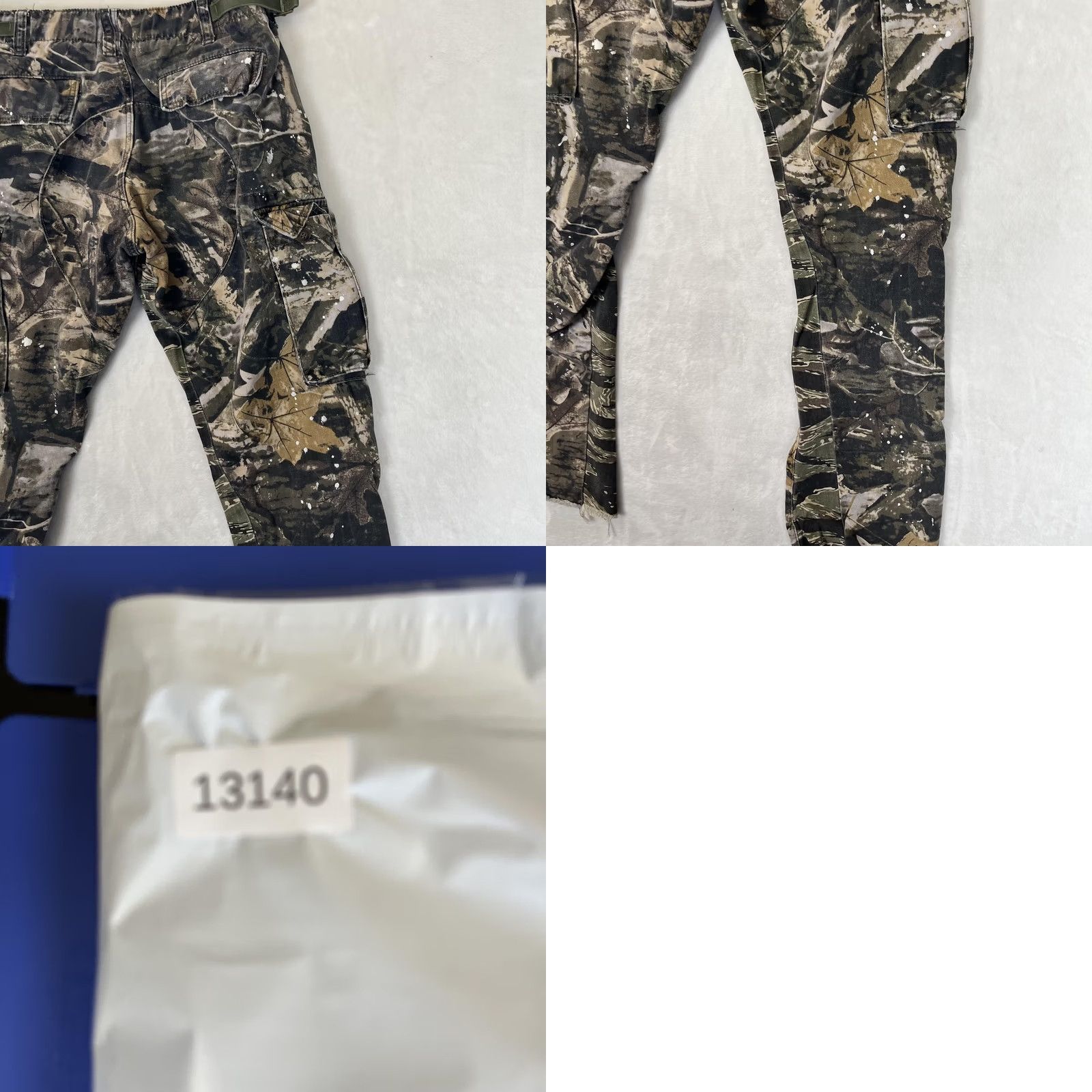MNML MNML Cargo Pants Mens 30x34 Camouflage Canvas Paint Splatter Adjustable Waist Size US 30 / EU 46 - 9 Thumbnail