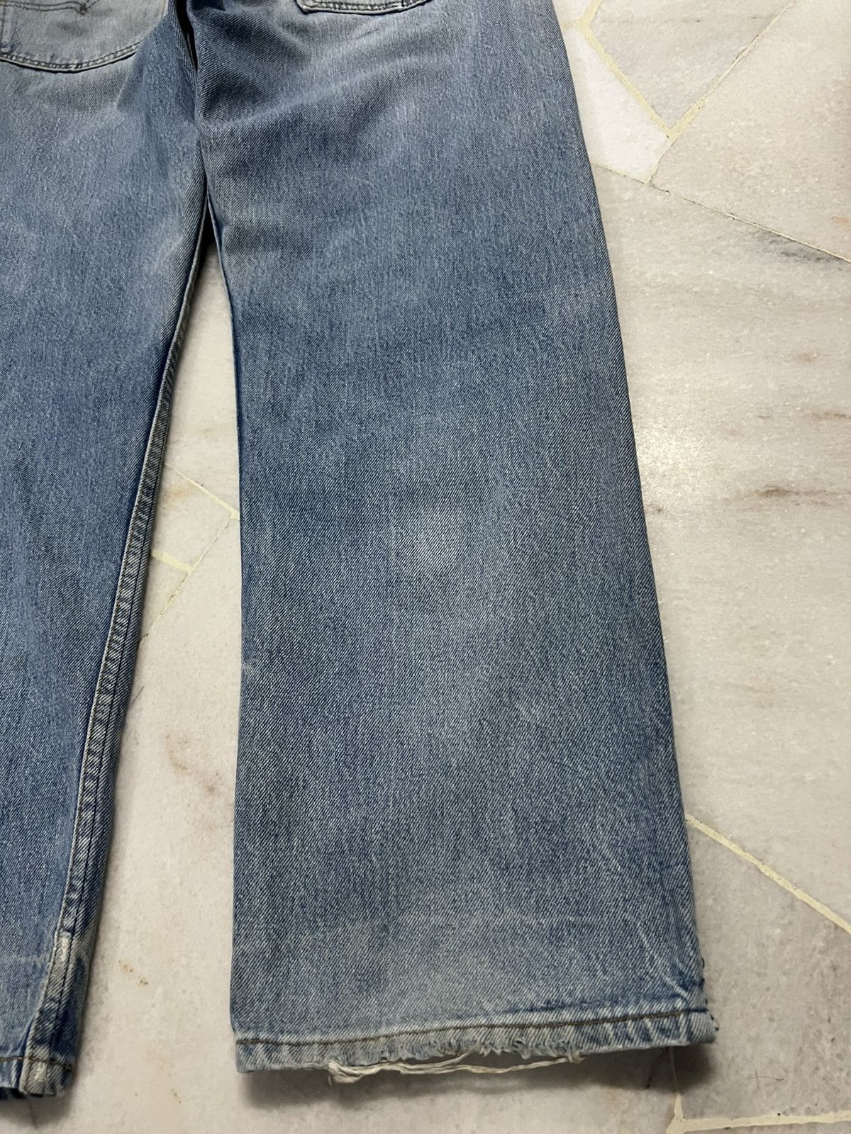 Levi's 💥90’s💥Vintage Levis 501XX Stone Wash Distress Jean USA Size US 35 - 16 Thumbnail