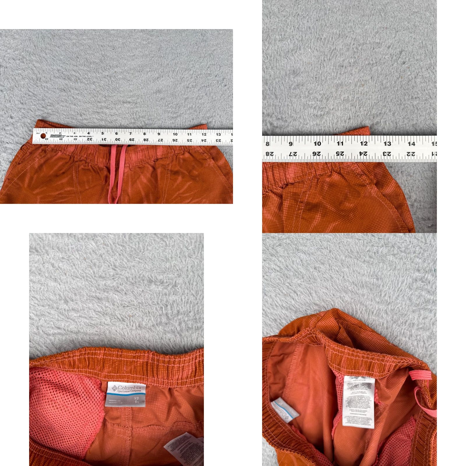 Vintage VINTAGE REI Women's Shorts Cargo Nylon Blend XS Orange Activewear Hiking Spring Summer 28x5 Mens Size 26" / US 2 / IT 38 - 8 Thumbnail