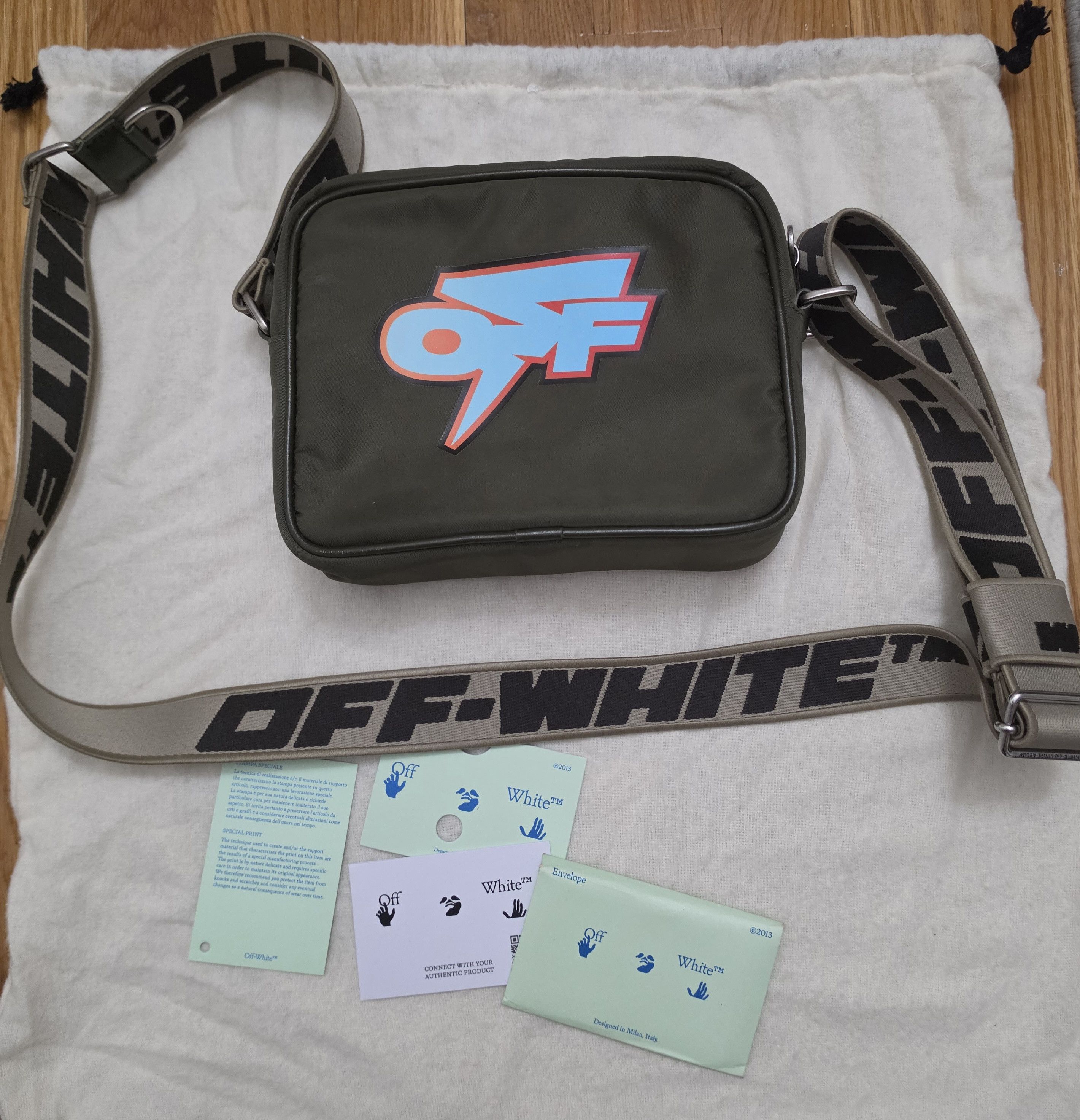 Off-White Off white thunder logo print crossbody bag Size ONE SIZE - 3 Thumbnail